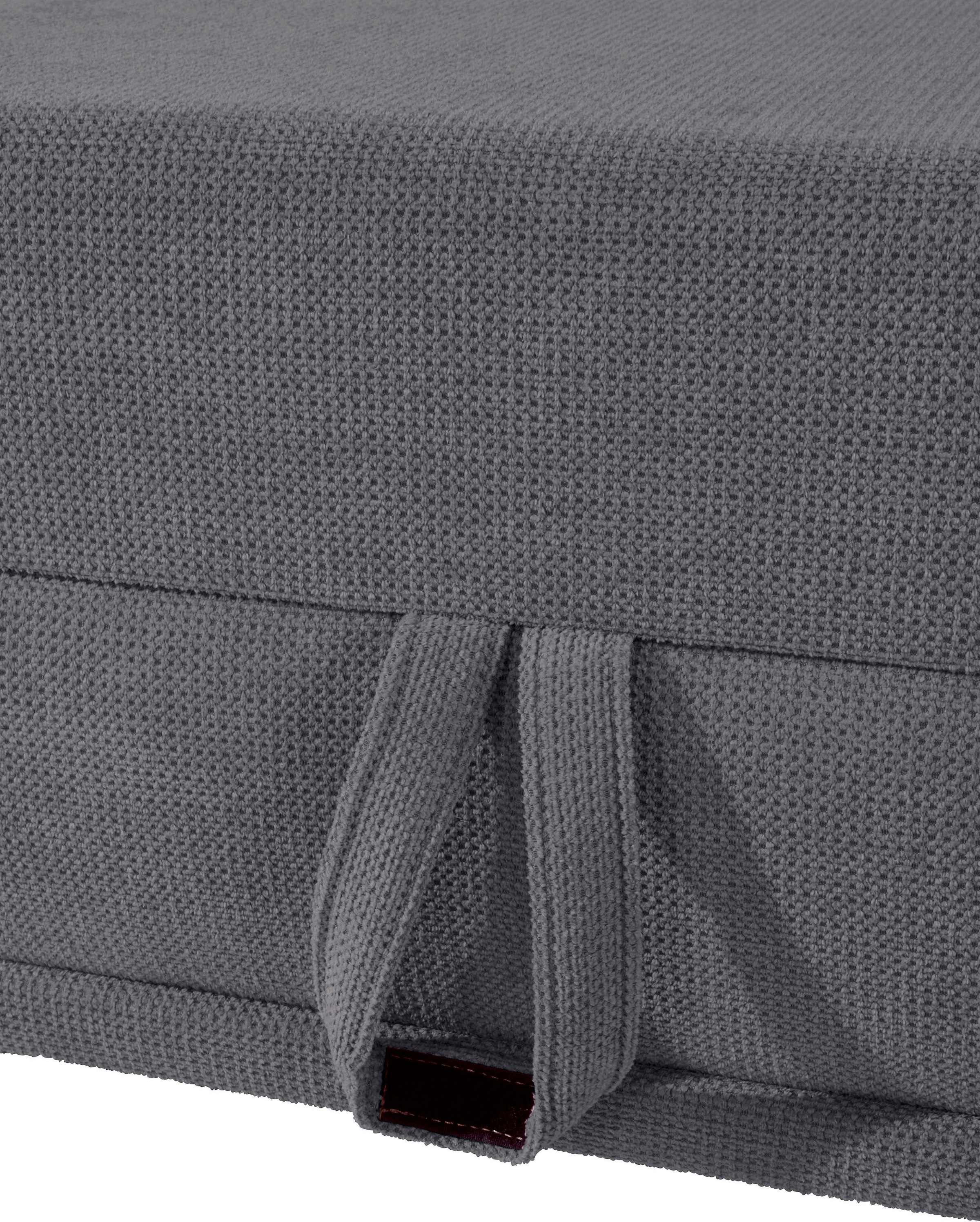 Places of Style Wohnlandschaft »Costello U-Form, mit Sitztiefenverstellung, Armteilverstellung und«, 3 Nierenkissen, optional Bettfunktion und Bettkasten