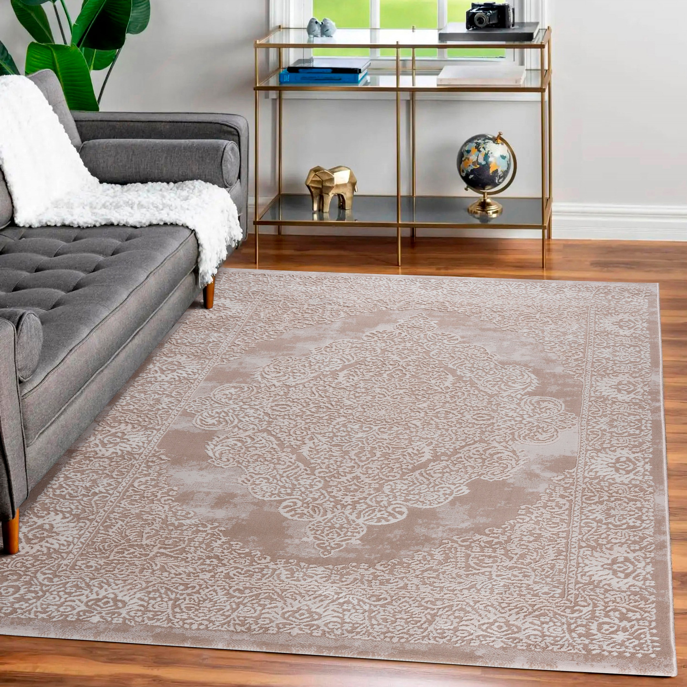 Sehrazat Teppich »Lexa 4000«, rechteckig, 9 mm Höhe, elegantes Vintage Design, prachtvoller 3D-Effekt