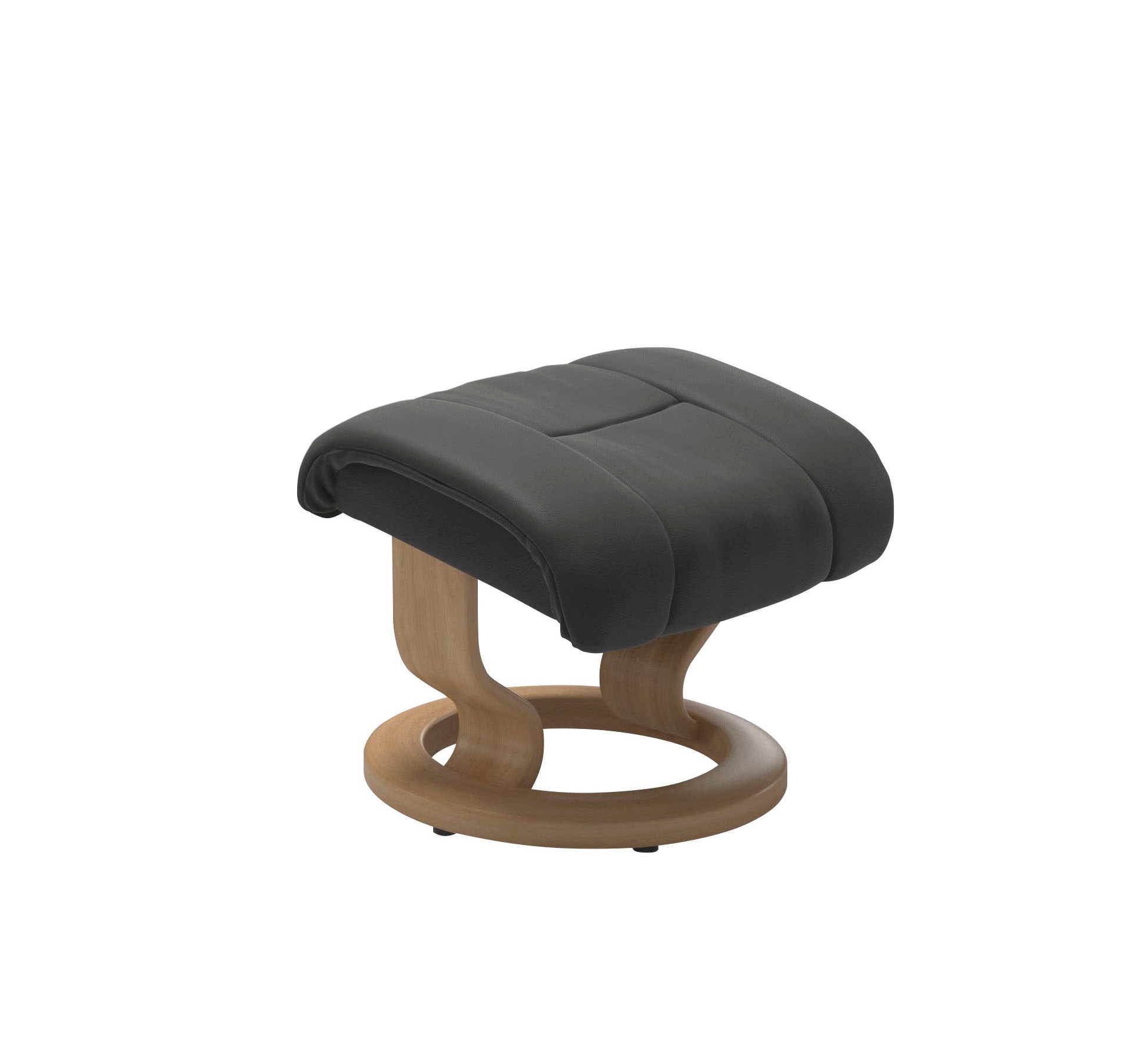 Stressless® Relaxsessel »Reno«, (Set, Relaxsessel mit Hocker), mit Hocker, mit Classic Base, Größe S, M & L, Gestell Eiche