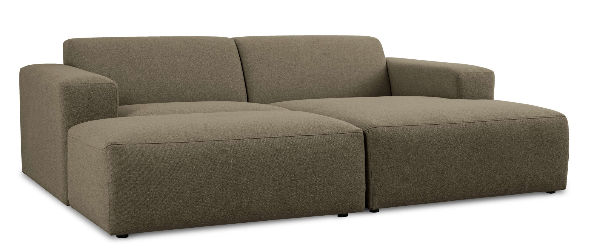 INOSIGN Ecksofa »Koa,228cm, L-Form, Modulsofa, Webstoff, Cord«, Designsofa, Set, Hocker inklusive, weicher Lounge-Sitzkomfort