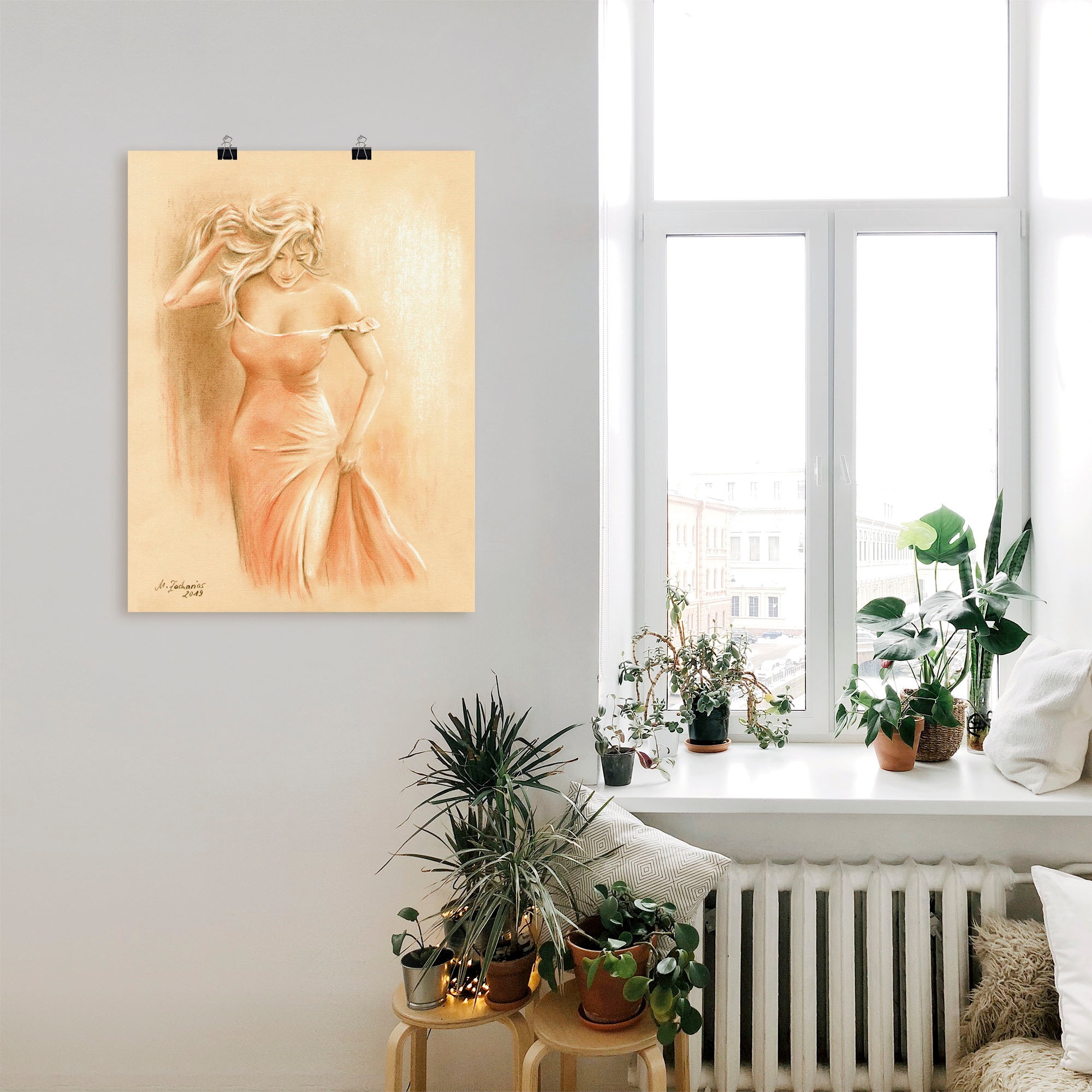 Artland Wandbild »Kurviges Model«, Erotische Bilder, (1 St.), als Leinwandbild, Poster in verschied. Größen