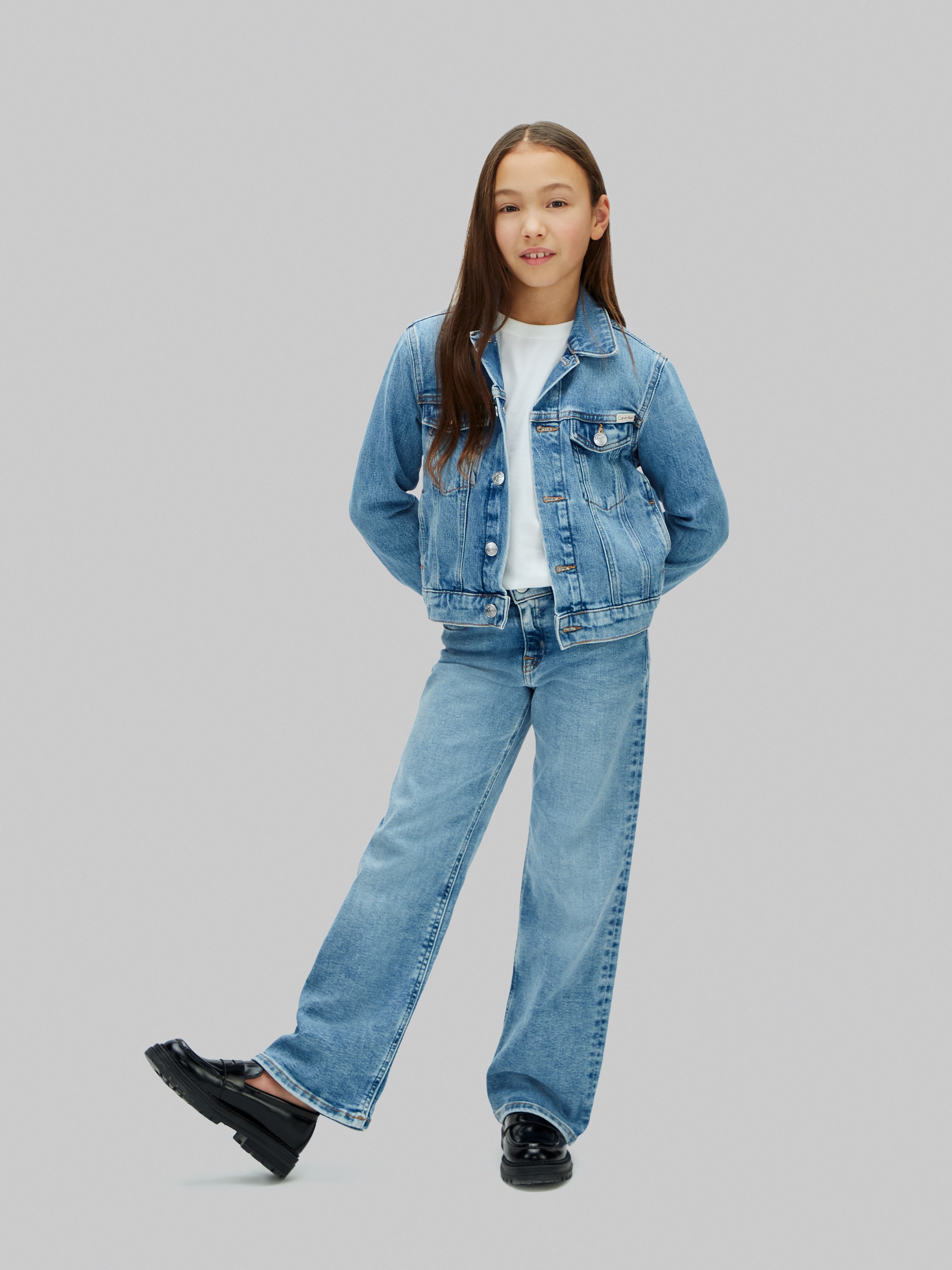 Calvin Klein Jeans Jeansjacke ohne Kapuze Regular fit, für Kinder bis 16 Jahre