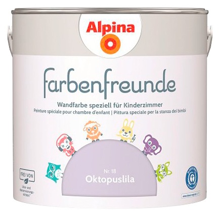 Alpina Wandfarbe »Farbenfreunde Nr. 18 Oktopuslila«, matt, 2,5 Liter kaufen