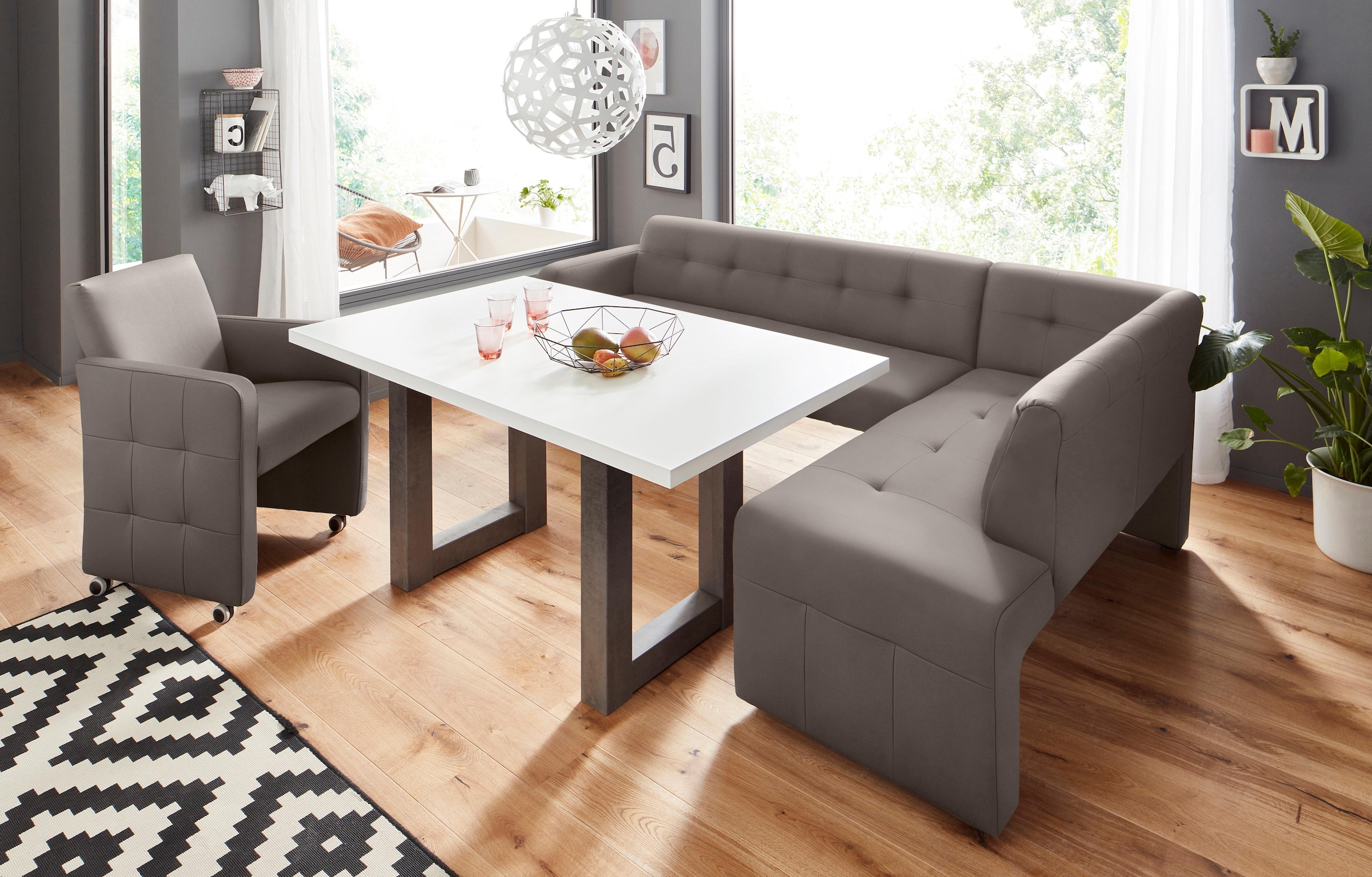 exxpo - sofa fashion Eckbank »Barista«, Frei im Raum stellbar