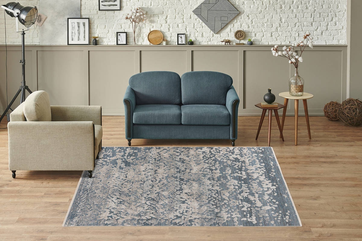 Kayoom Teppich »Dilan 300«, rechteckig, 5 mm Höhe, weicher Kurzflor, Vintage Look, Wohnzimmer