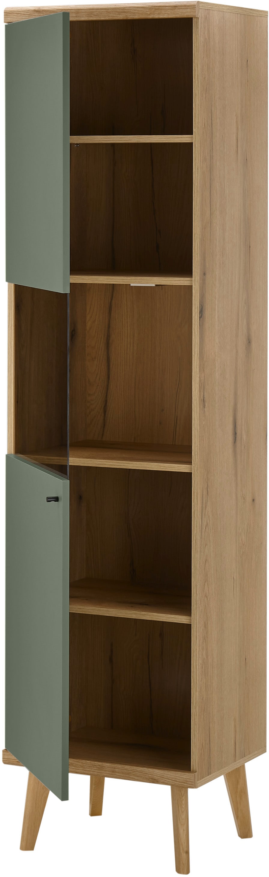 INOSIGN Wohnwand »MAVAS«, (Set, 3 St.), in moderner Trendfarbe, Griffe aus Metall (Schwarz), Breite 337 cm