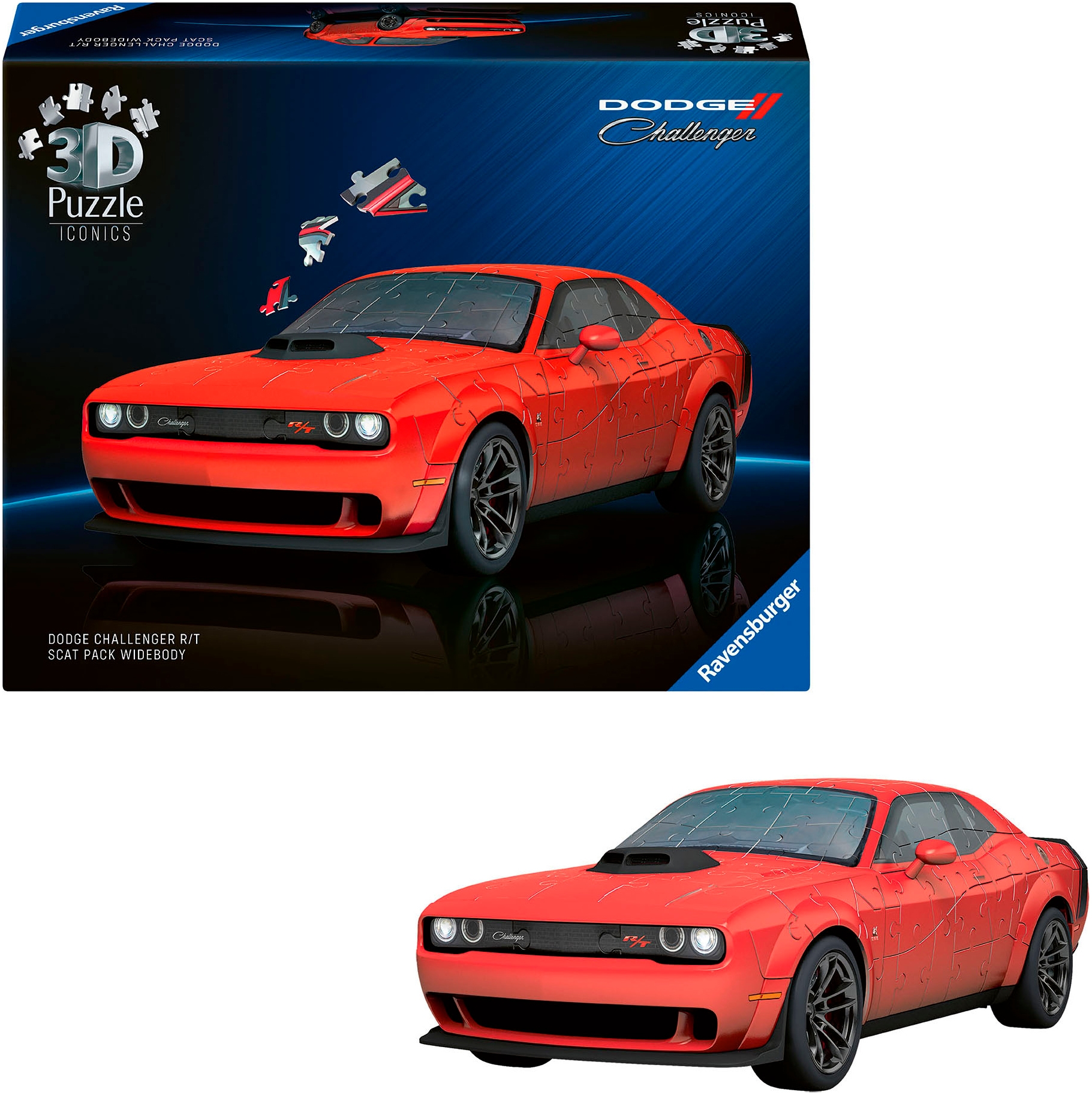 Ravensburger 3D-Puzzle »Iconics: Dodge Chall. R/T Scat Pack Widebody«, Made in Europe