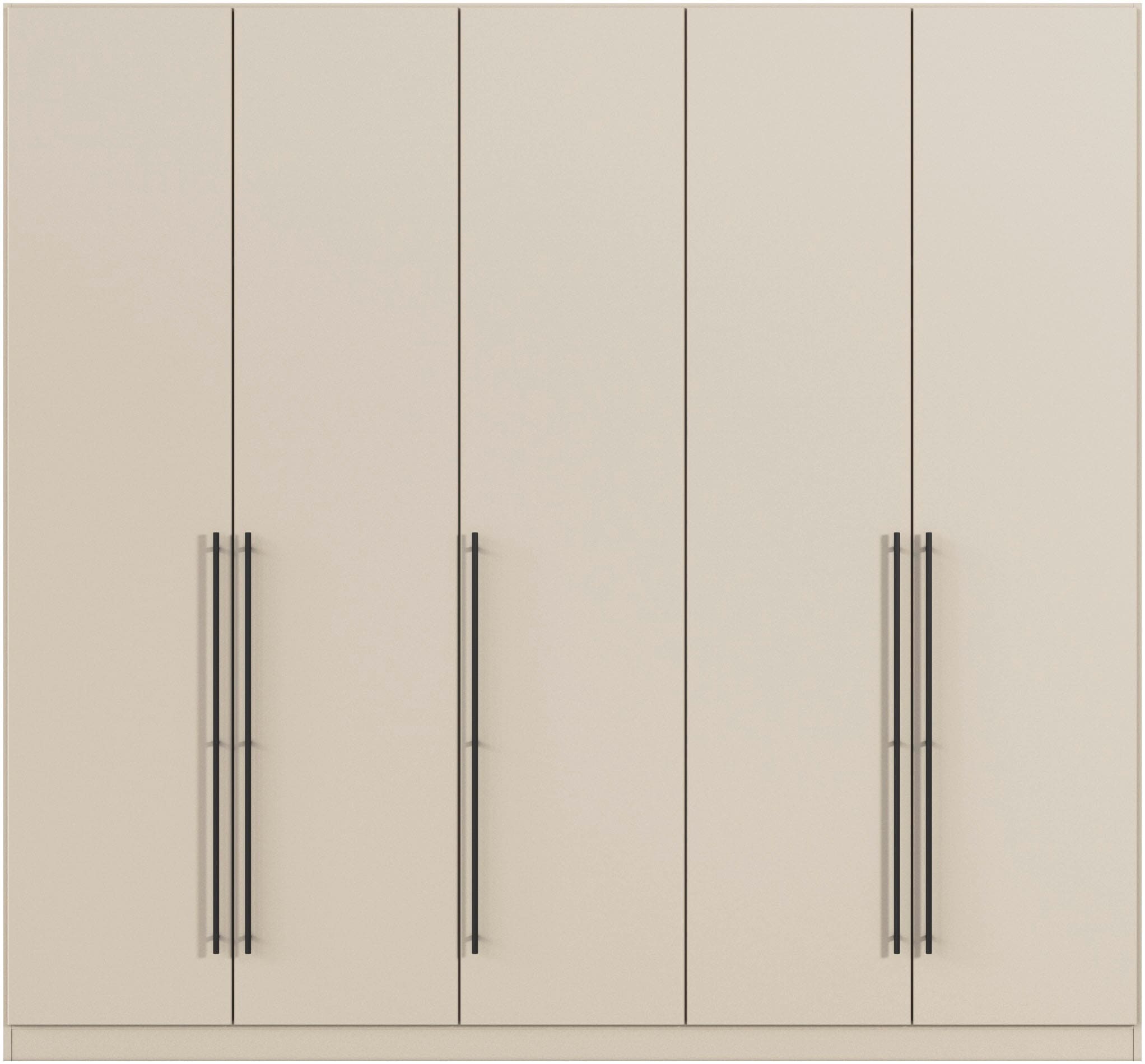 rauch Kleiderschrank »Drehtürenschrank Schrank Garderobe Wäscheschrank Schlafzimmer AVOLA«, (in 3 verschiedenen Ausstattungen BASIC/CLASSIC/PREMIUM), mit hochwertigen Stangengriffen in Schwarz aus Metall MADE IN GERMANY
