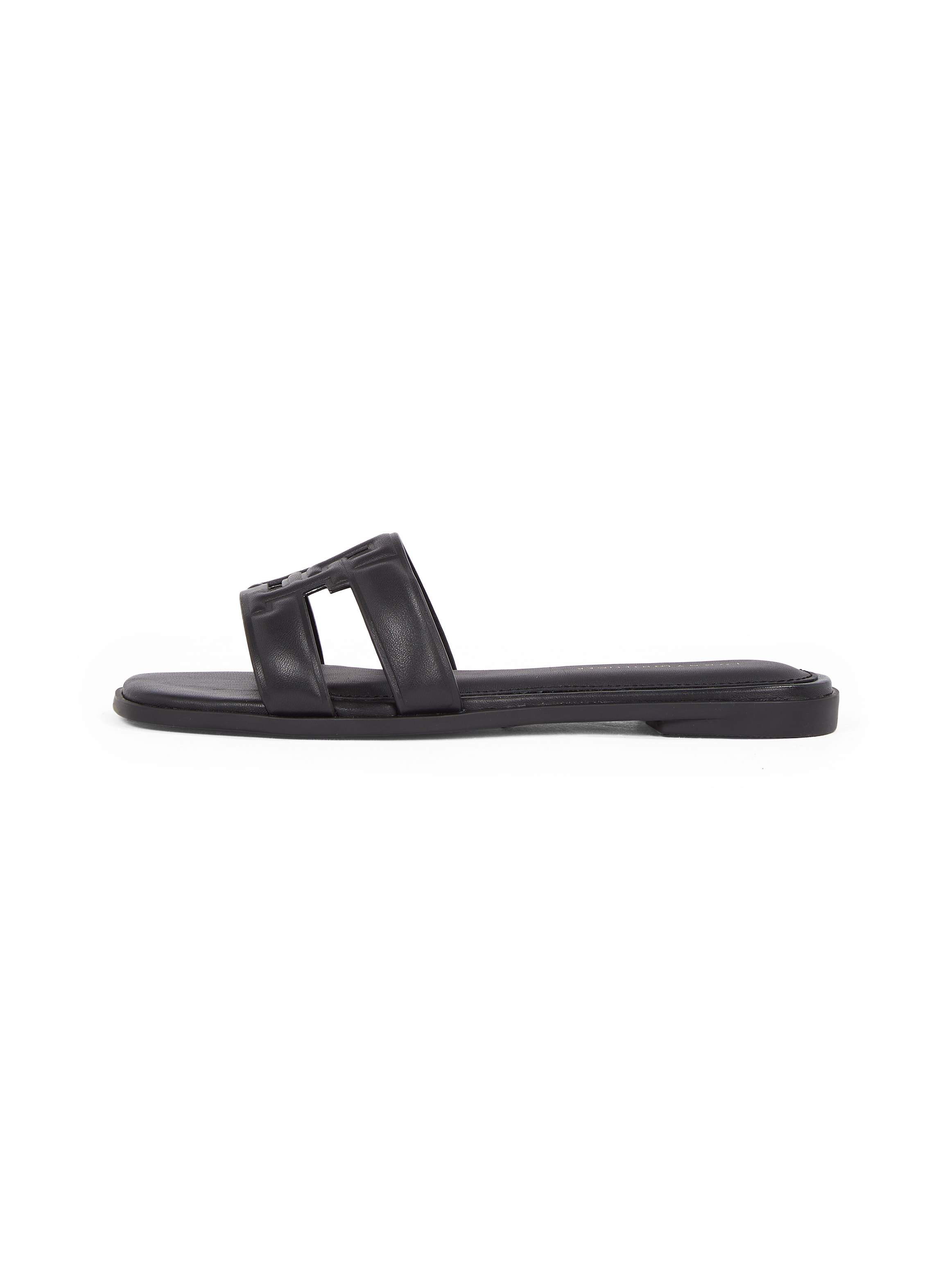 Tommy Hilfiger Pantolette »TH LOGO STRAP MULE«  Bequemschuh, Sommerschuh, Flats mit TH-Logo als Schnalle