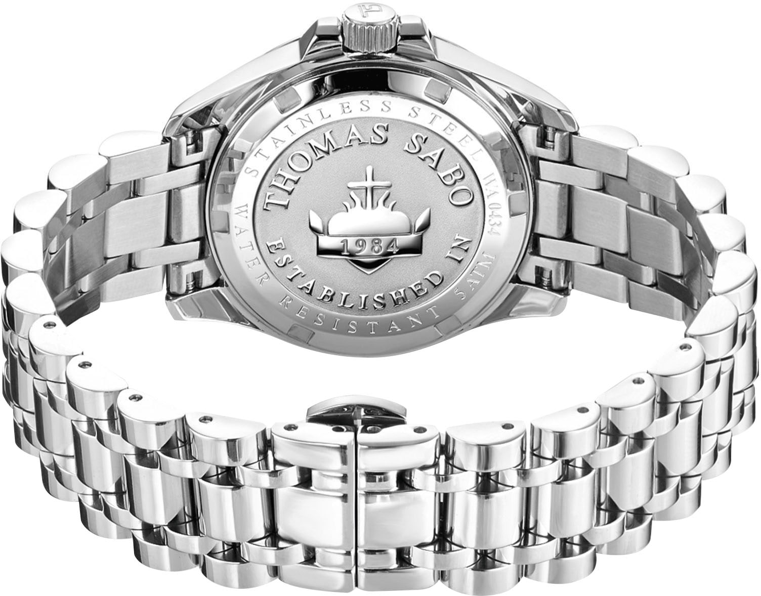 THOMAS SABO Quarzuhr »DIVINE JEWELERY STONE« Armbanduhr, Damenuhr, Edelstahl, analog, Zirkonia (synth.), Malachit