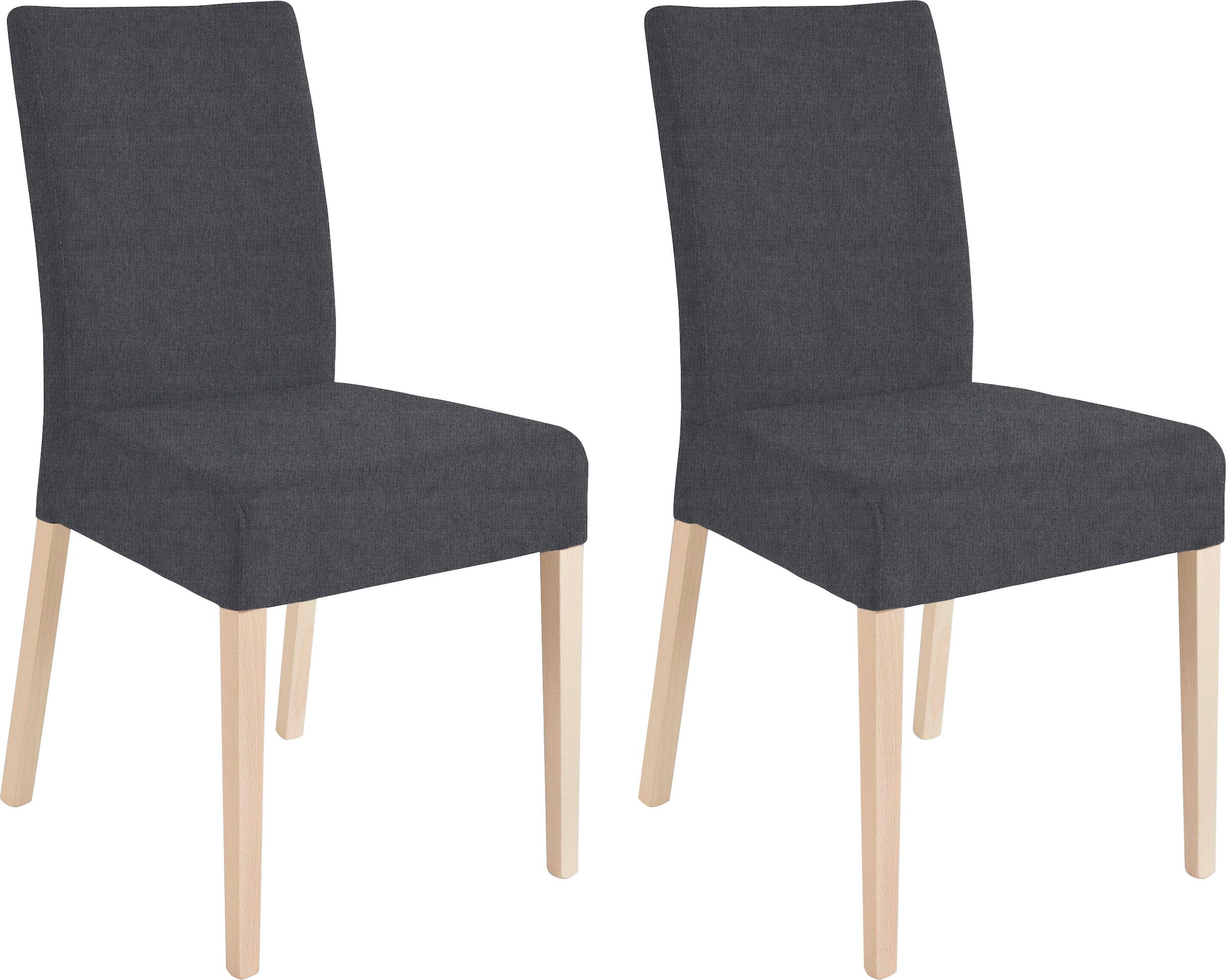 Home affaire 4-Fußstuhl »Umag« (Set) 2 Stk.Sitz und Rücken gepolstert günstig online kaufen