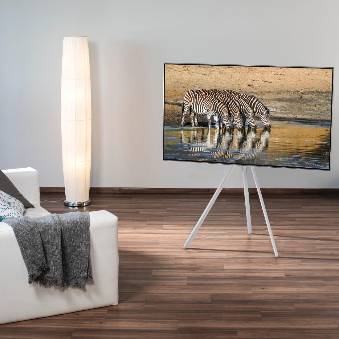 Hama TV-Standfuß »TV Stand "Staffelei-Design", 191 cm (75“), Weiß«, VESA 300 x 200, 300 x 300, 400 x 200, 400 x 300, 400 x 400, 600 x 400