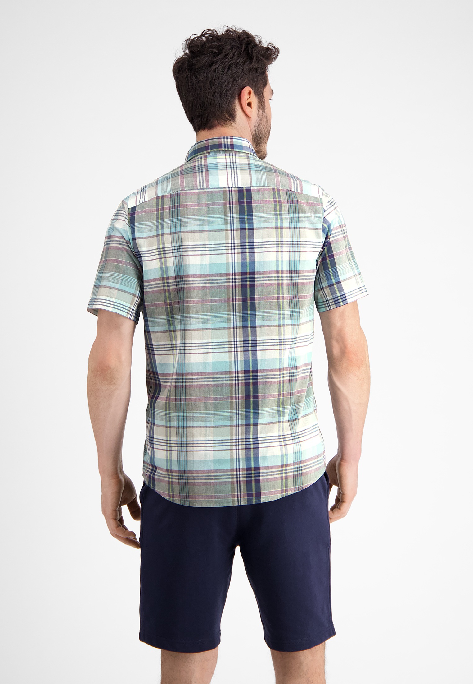 LERROS Kurzarmhemd »Halbarmhemd, kariert«