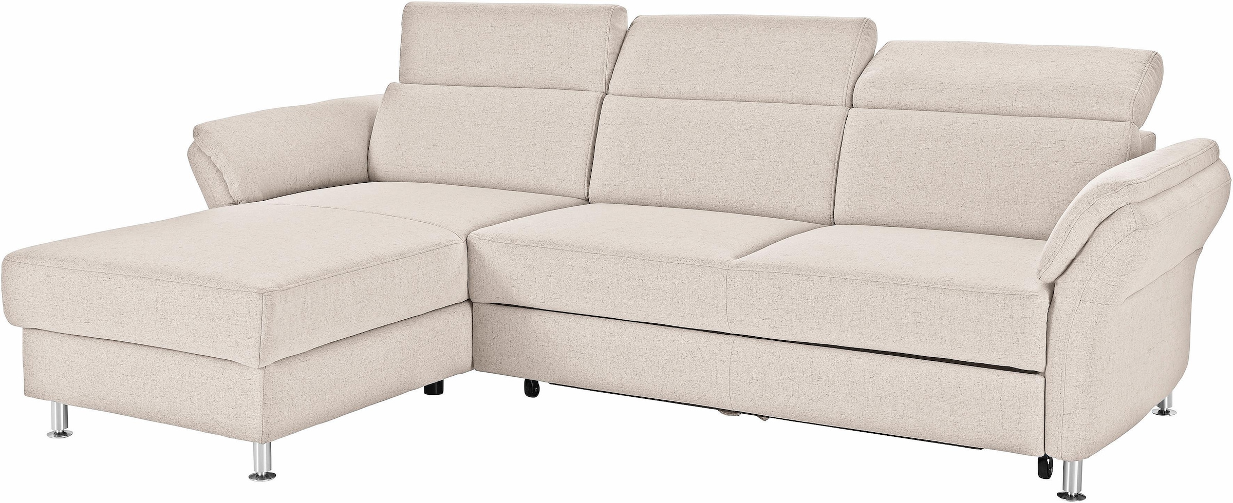 sit&more Ecksofa »Avignon L-Form«, Kopfteilverstellung, wahlweise mit Bettfunktion und Bettkasten