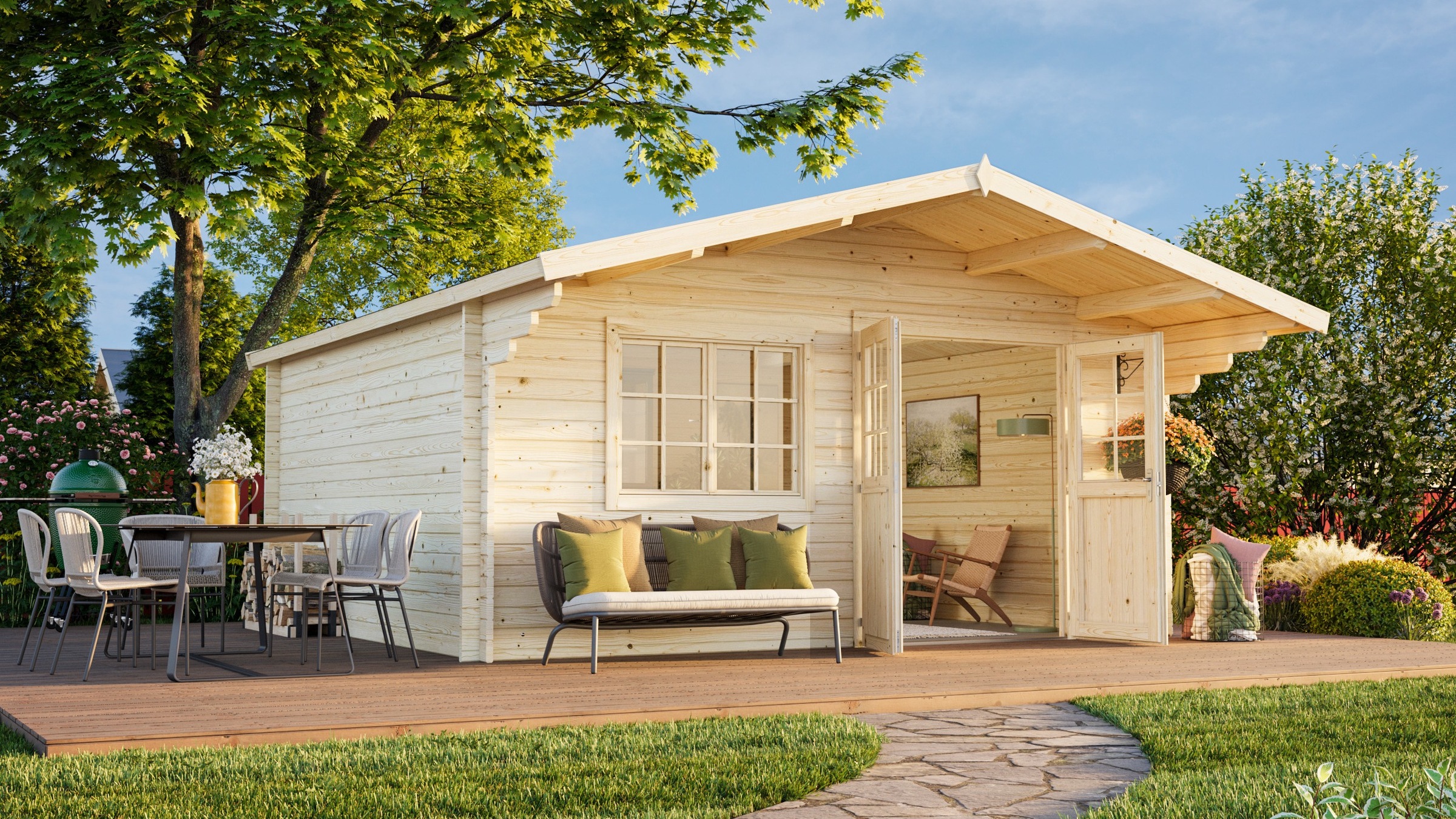 Palmako Gartenhaus »Britta« verschiedene Farben