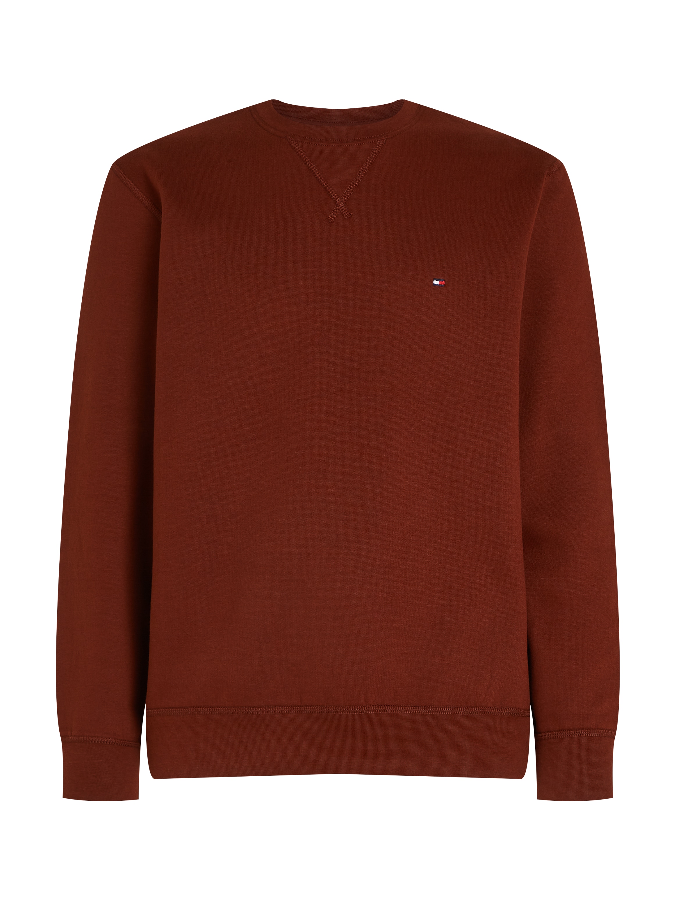 Tommy Hilfiger Sweatshirt »ESS SEASONAL FLEECE CREWNECK mit Rundhals und Stickerei« unifarben, casual, regular fit, Baumwollmix, Rundhals