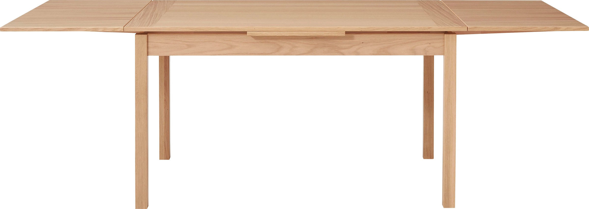 auf zwei »Basic Massivholz, bestellen in Tischplatte Rechnung Eiche Hammel Furniture aus Furnier, Hammel by Dinex«, Breiten Gestell aus Esstisch