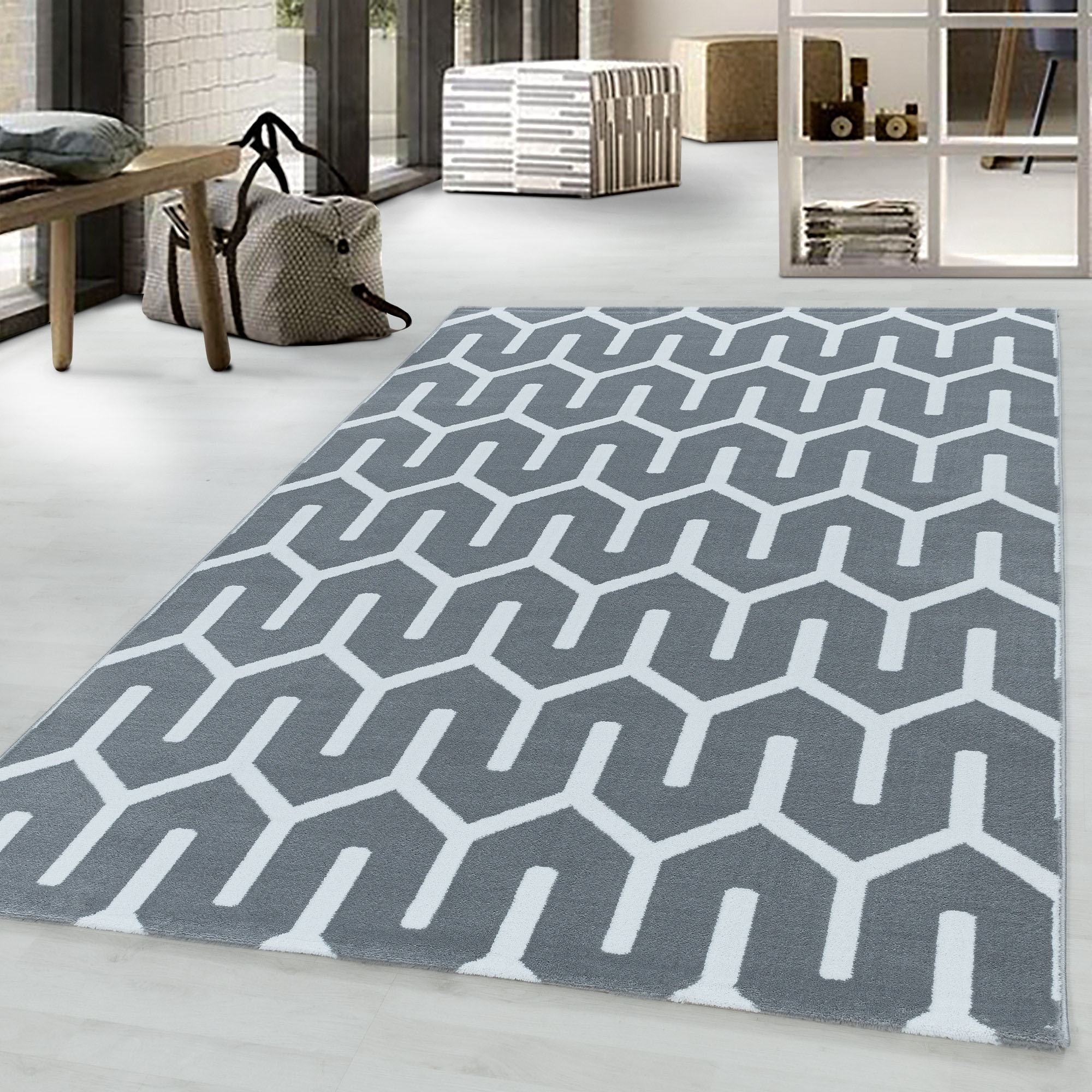 Ayyildiz Teppiche Teppich »COSTA 3524«, rechteckig, 11 mm Höhe, Kurzflor, G günstig online kaufen