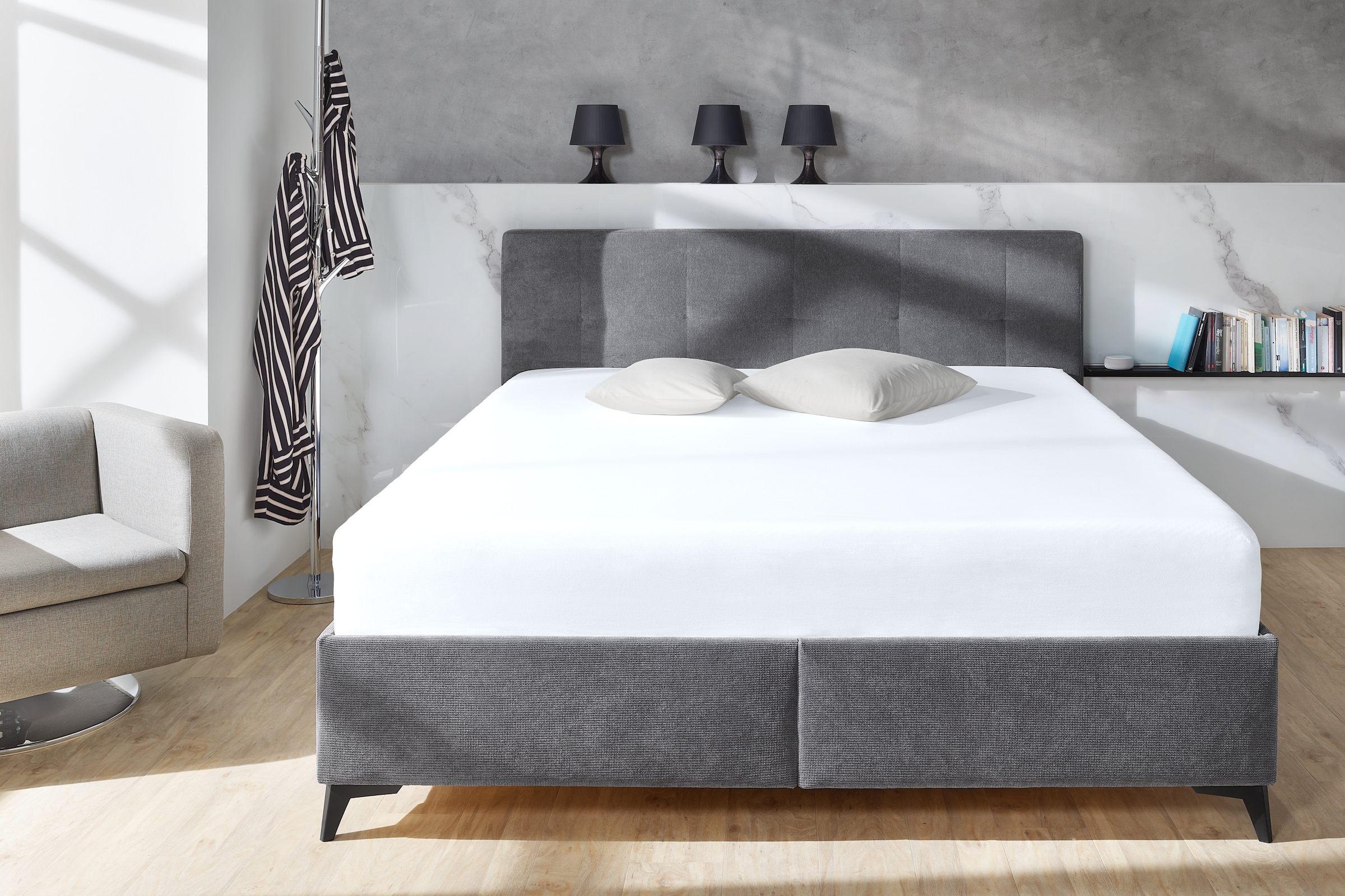 Primera Spannbettlaken »Elasthan-Feinjersey« PREMIUM, aus 95% gekämmter Baumwolle und 5% Elasthan, bis 28 cm Höhe