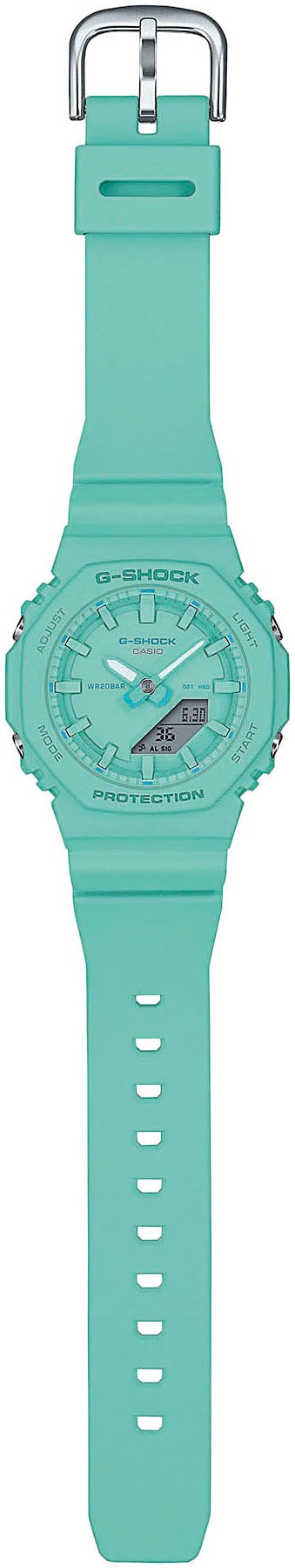 CASIO G-SHOCK Chronograph, Quarzuhr,Armbanduhr Damenuhr,Herrenuhr, bis 20bar wasserd.Resinarmband