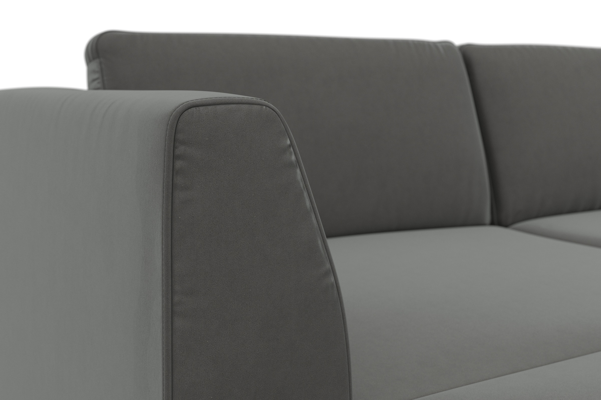 sit&more Wohnlandschaft »Olsen U-Form«, inklusive Sitztiefenverstellung, wahlweise mit Bettfunktion, 15cm hoch
