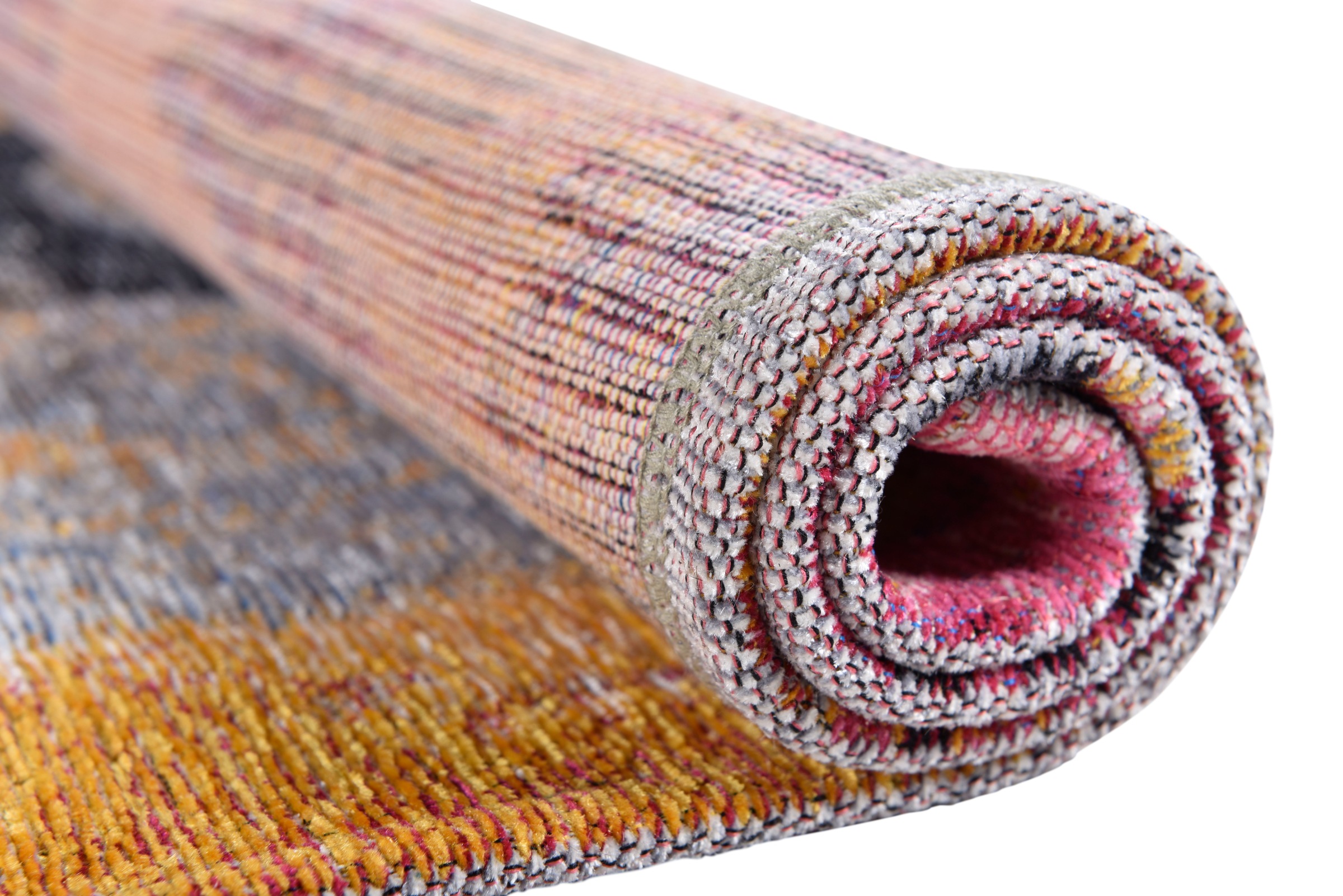 Gino Falcone Teppich »Cosima-109«, rechteckig, 3 mm Höhe, flachgeweber Jaquard-Teppich, mit Chenillegarn, modernes Design