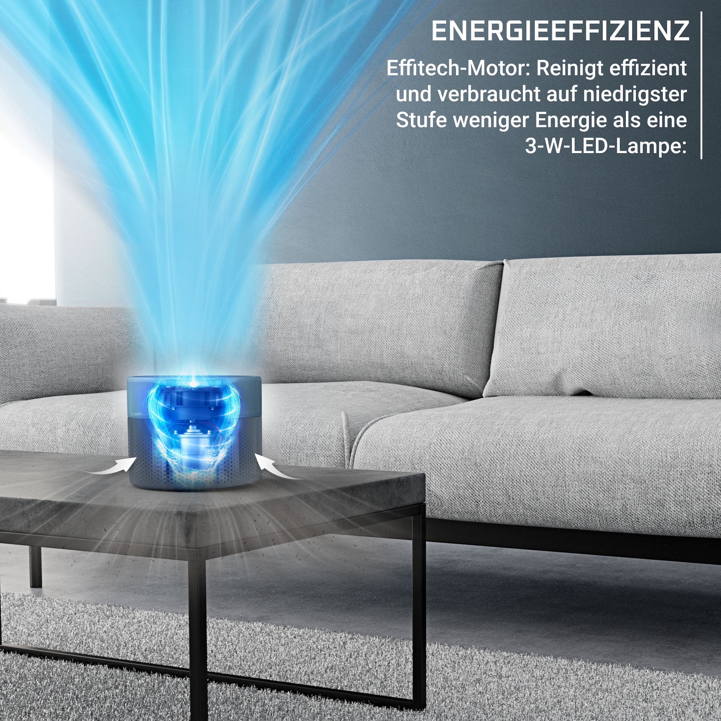 Rowenta Luftreiniger »Pure Air Mini, für zu Hause, ultrakompakt« für 22 qm Räume besonders leise, Nachtmodus, reduziert unangenehme Gerüche