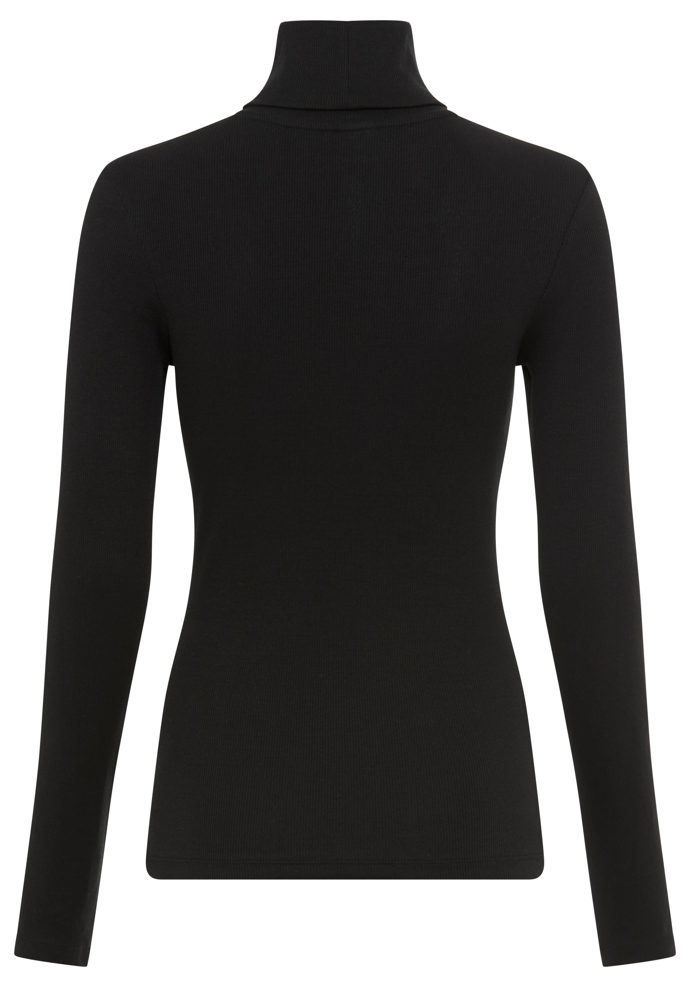 AJC Langarmshirt sehr figurbetont,  Rollkragen,  Basic-Stil
