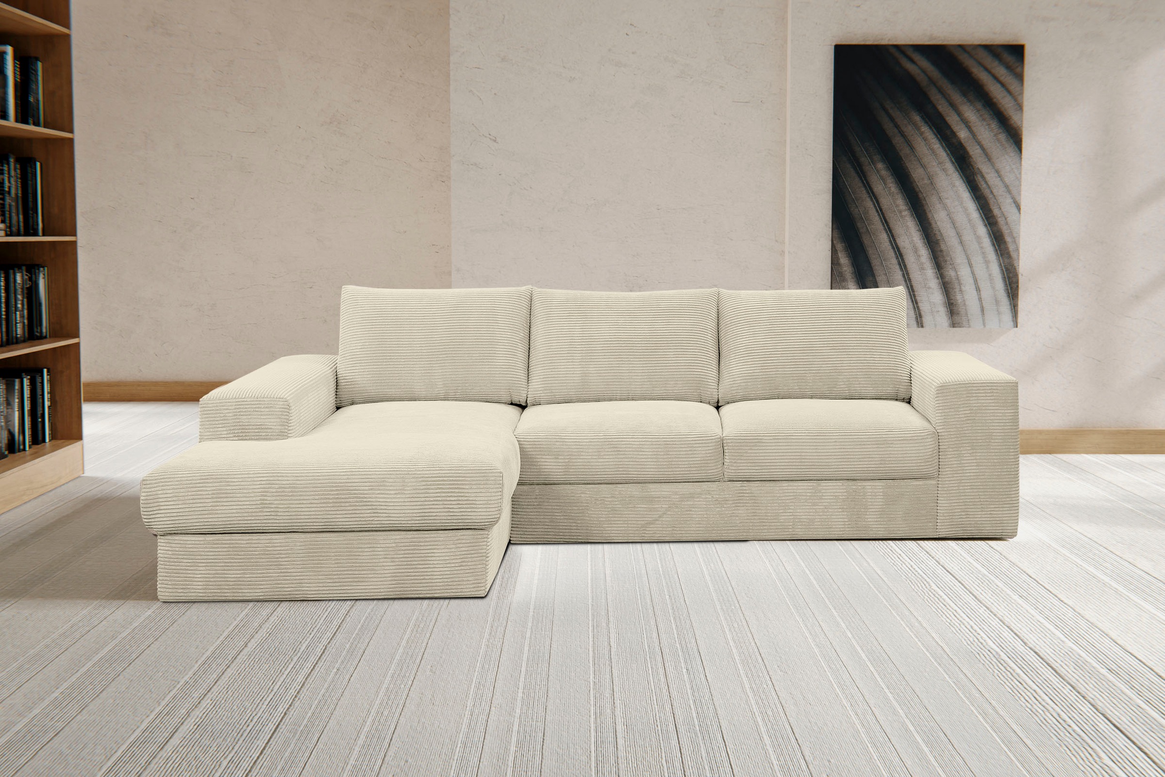 WERK2 Ecksofa »Rozzana Design Ecksofa mit hohem Komfort, zeitlos & elegant, günstig online kaufen
