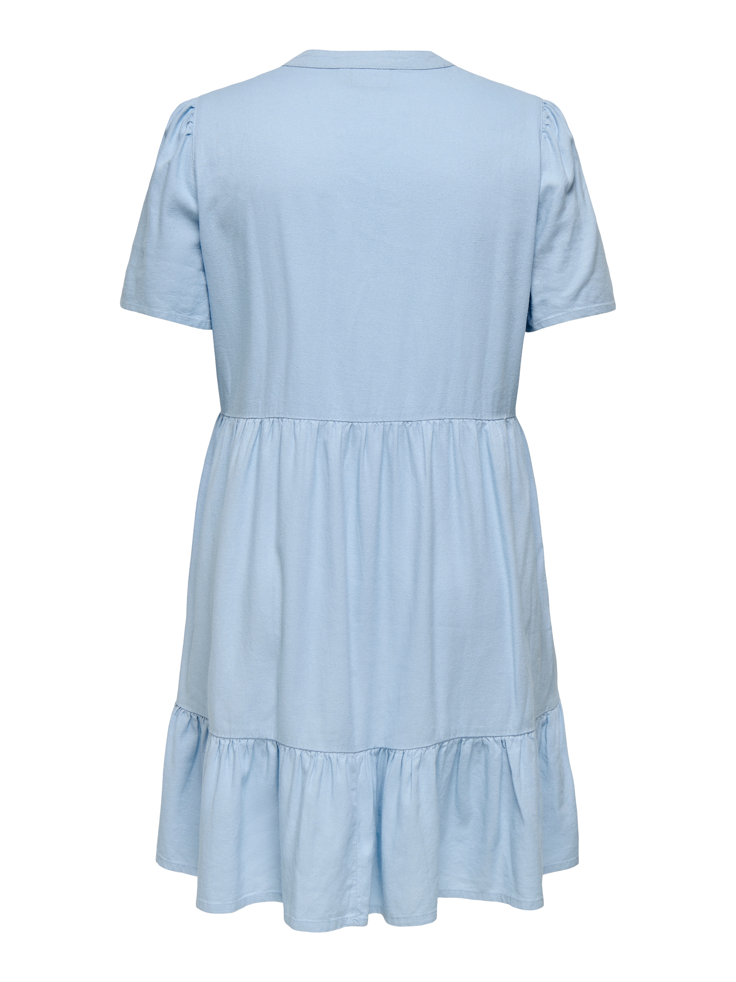 ONLY CARMAKOMA Minikleid »CARTIRI-CARO S/S V-NECK LIN DRESS TLR«, Sommerkleid