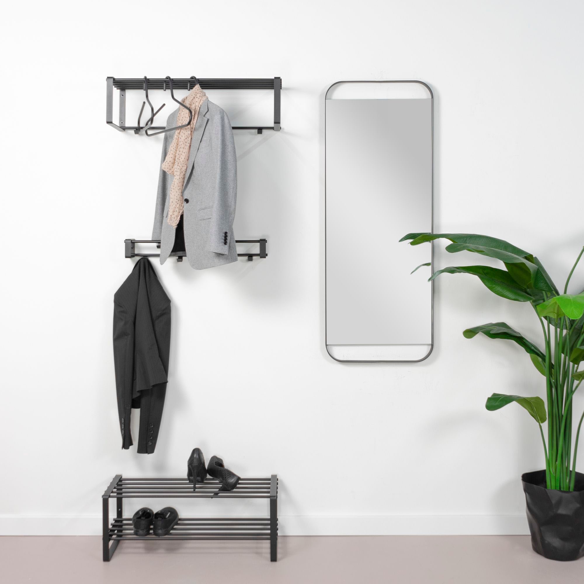 Spinder Design Wandspiegel »REX MIRROR Spiegel - Schwarz«, Metall, Breite 46 cm