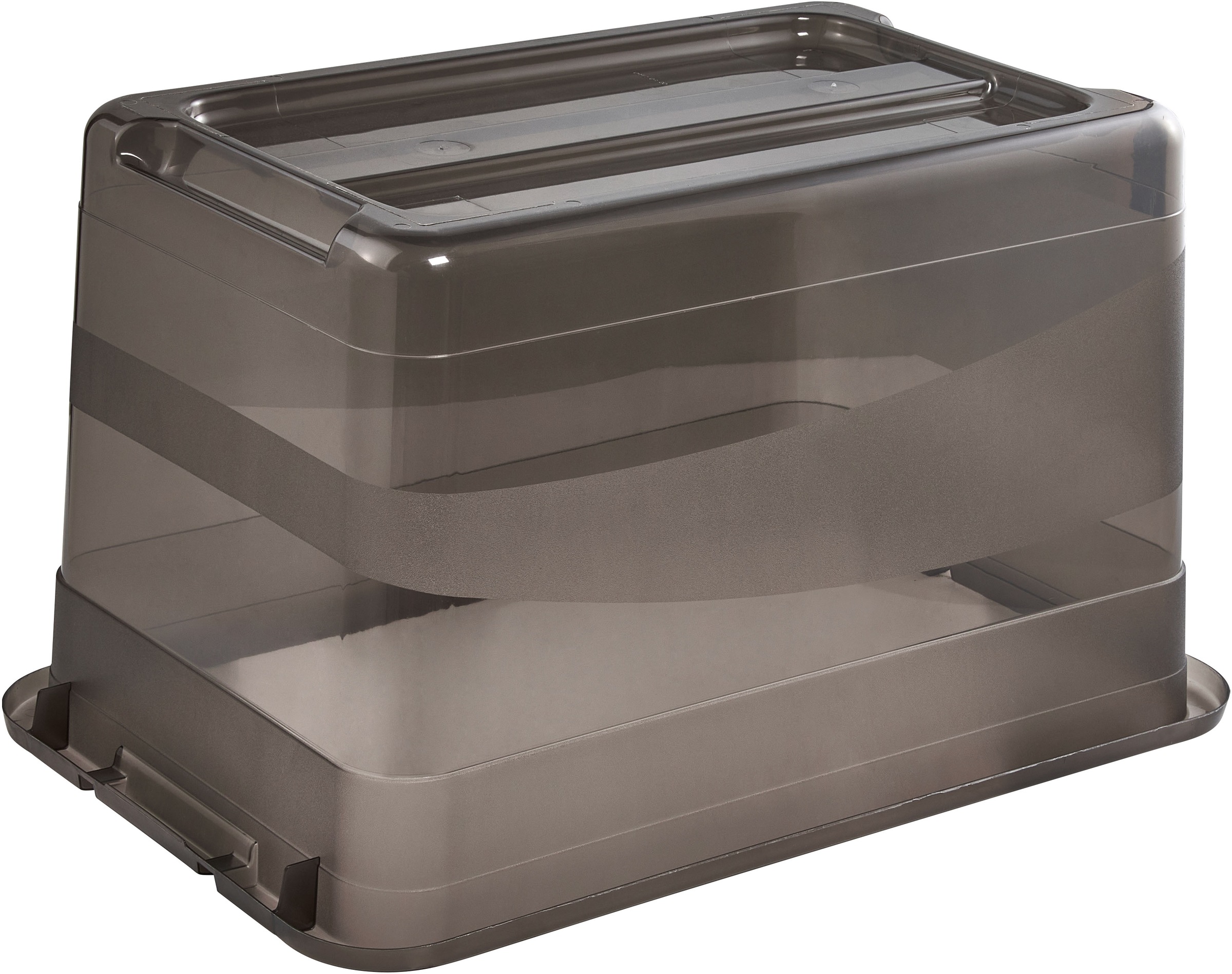 keeeper Aufbewahrungsbox »Cornelia, 3er Set, 52 L, 59,5 x 39,5 x 34 cm« durch Clips verschließbar, Griffe am Boden