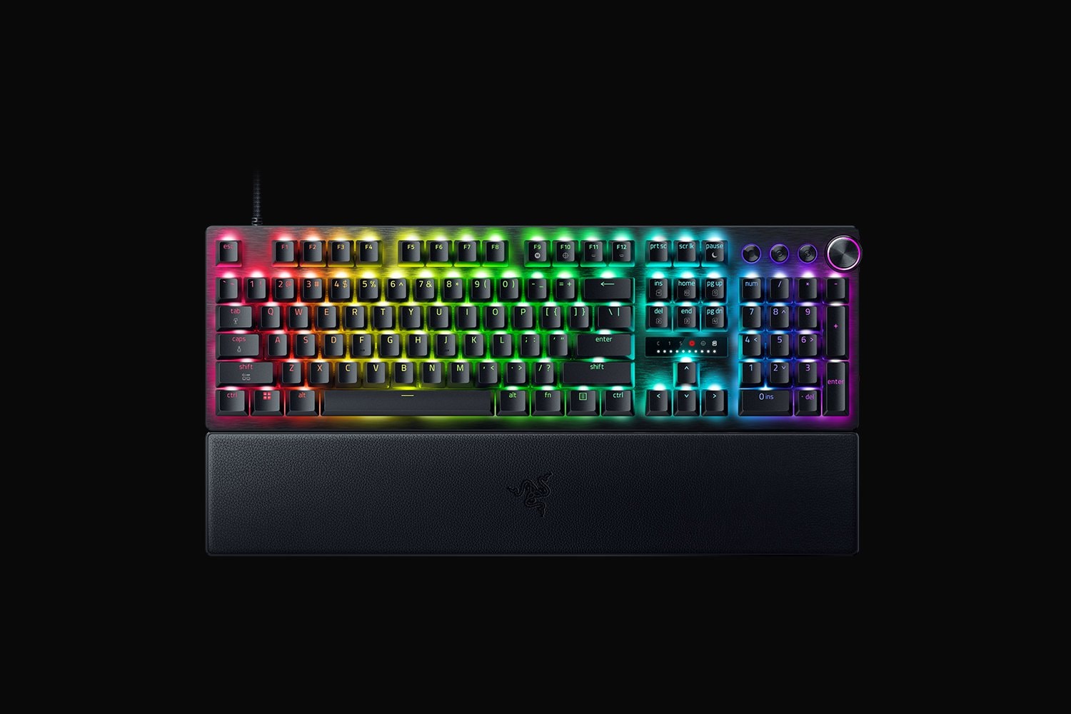 RAZER Gaming-Tastatur »Huntsman V3 Pro 8KHz (Volle Größe)« (Fn-Tasten | Gaming-Modus | Handgelenkauflage | Profil-Speicher | USB-Anschluss | Ziffernblock)
