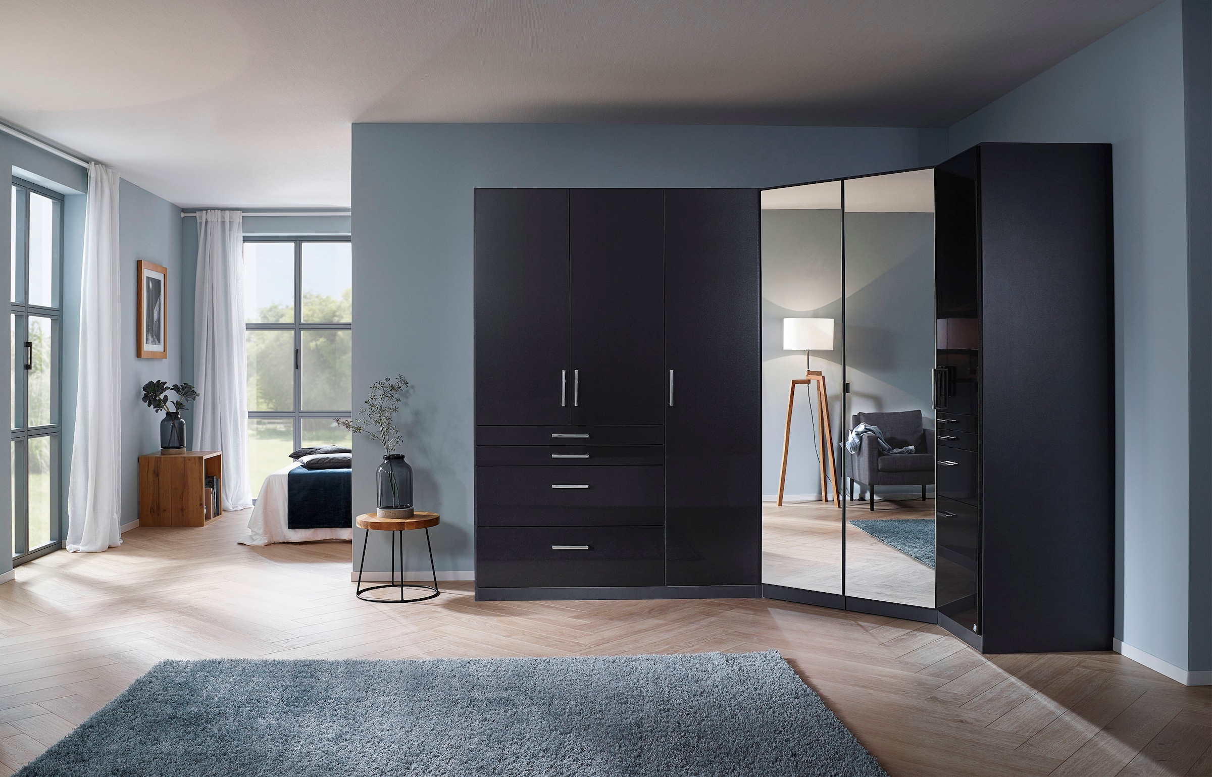 rauch Schrank-Set »Kleiderschrank Schrank Garderobe Garderobenschrank Eckschrank HOMBURG« Set, 