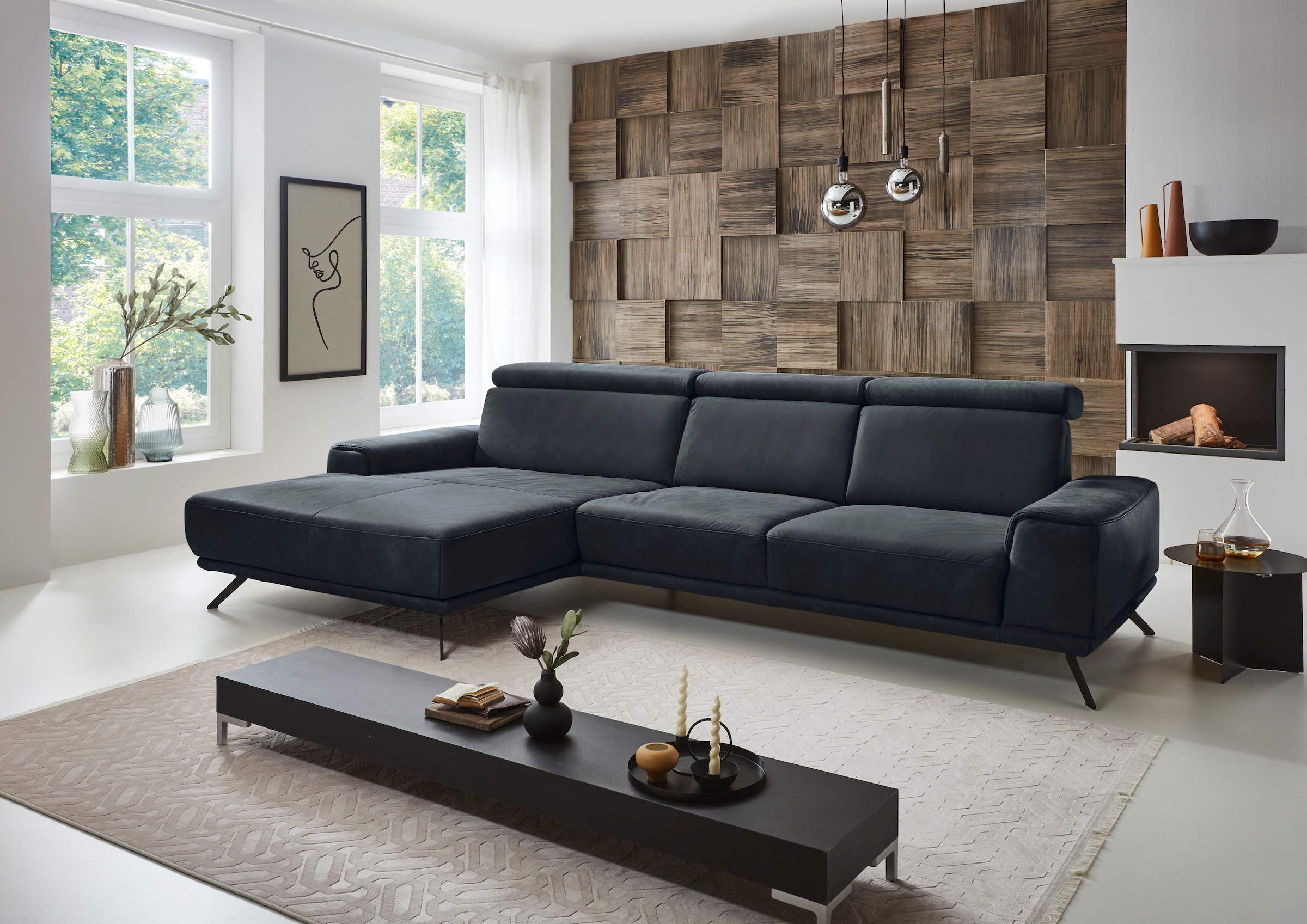 Die PlanBar Ecksofa "PN-EM22041 L-Form" wahlweise motorisches Canape oder S günstig online kaufen