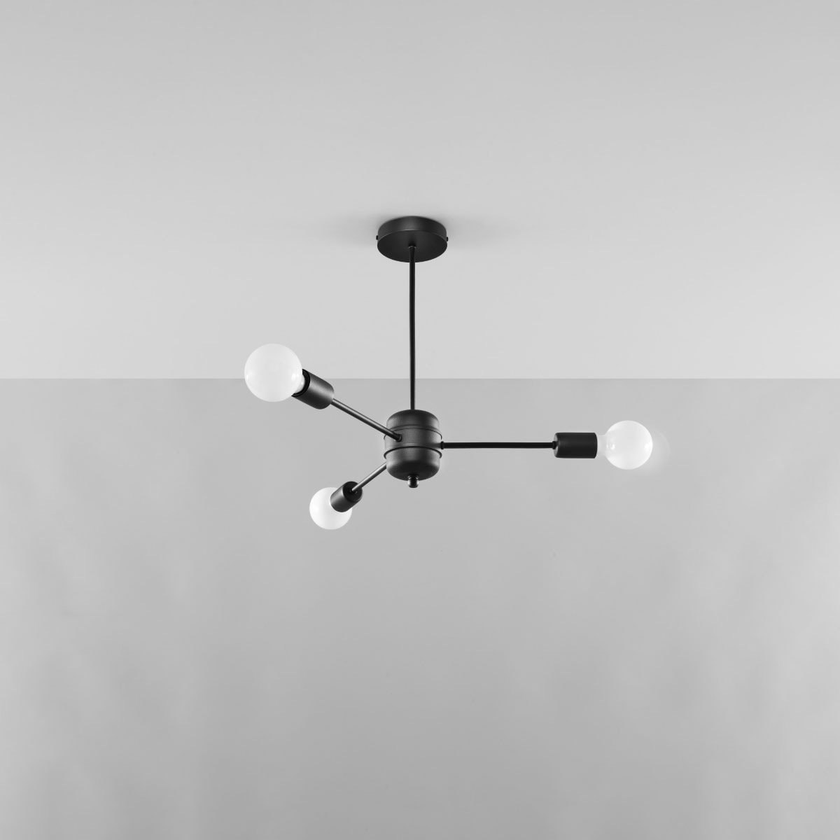 SOLLUX lighting Kronleuchter »LANGO«, 3 flammig, Leuchtmittel E27   ohne Le günstig online kaufen