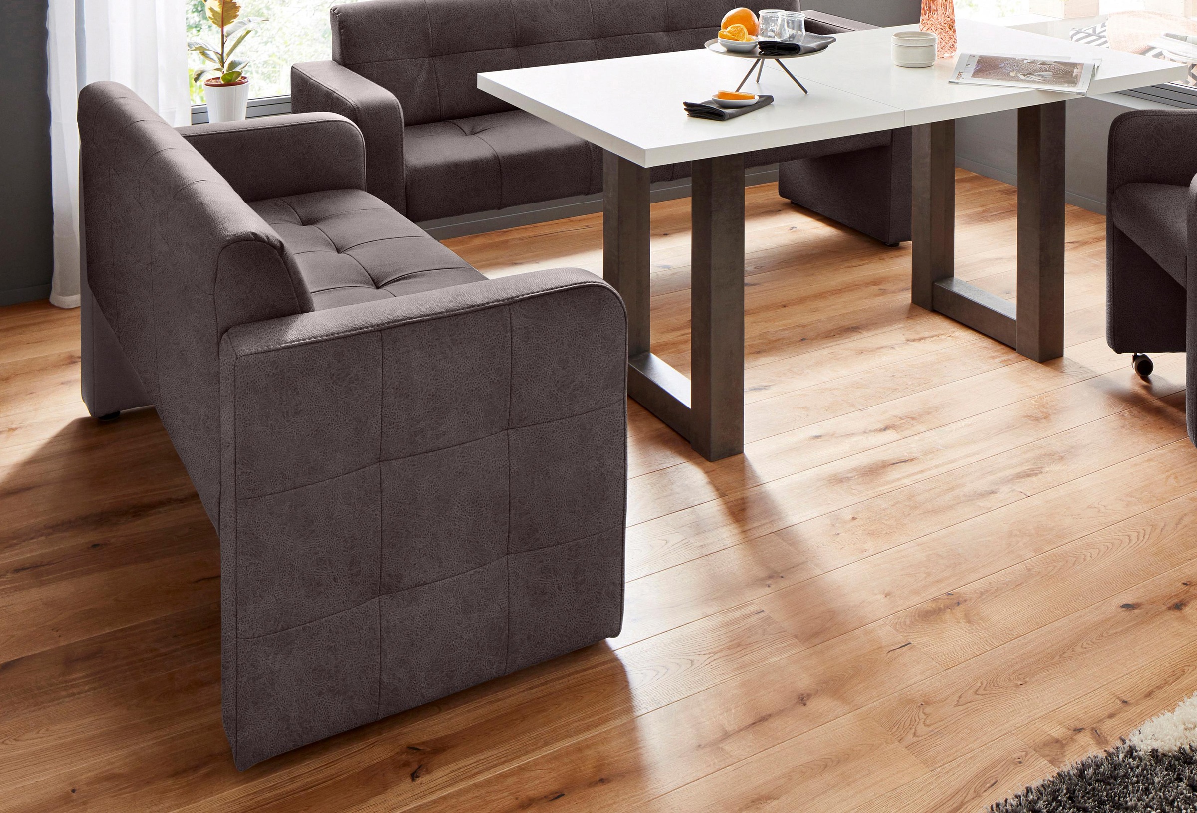 exxpo - sofa fashion Polsterbank »Barista Küchensofa, Sitzhöhe 49cm, kompakte Stellmaße«, Frei im Raum stellbar