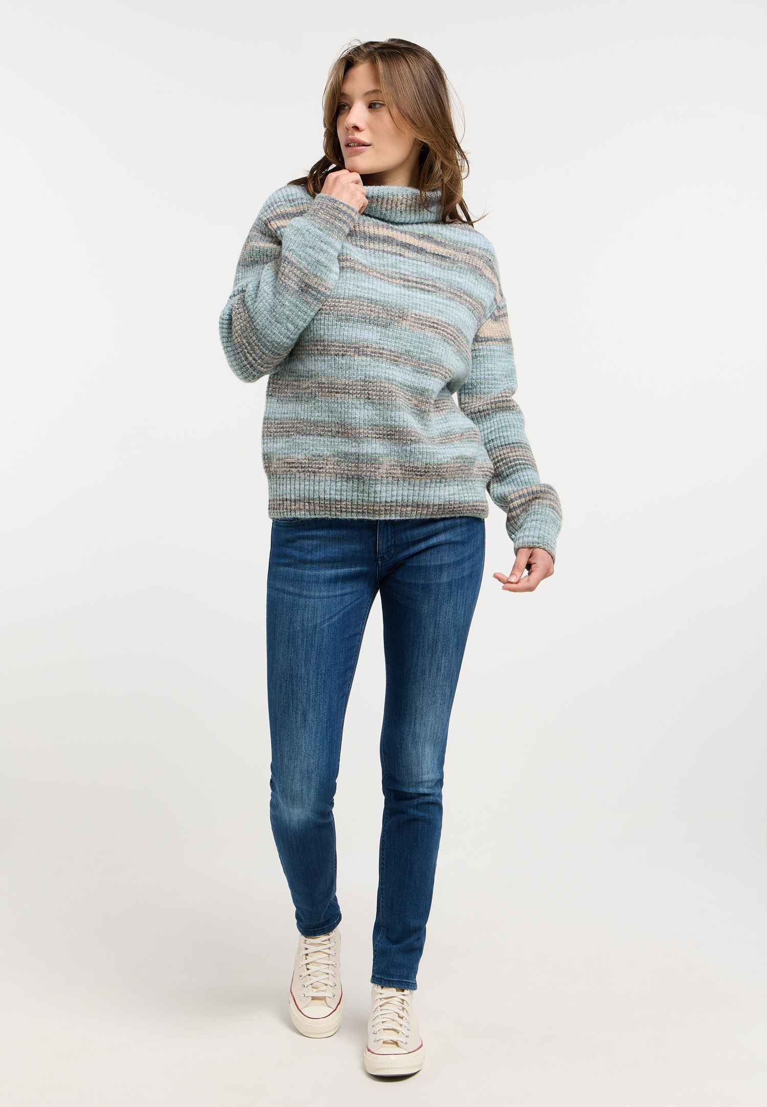 Ragwear Rollkragenpullover »SAFINA« pflegeleichter Materialmix, hoher Rollkragen