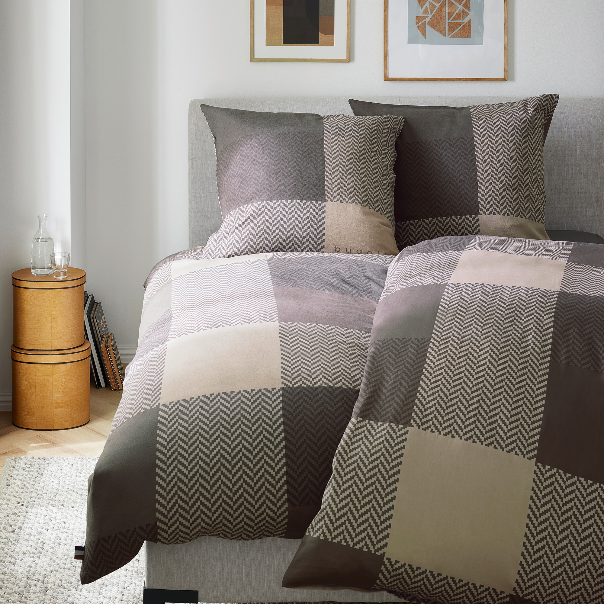 bugatti Bettwäsche »bugatti Satin-Flanell Kombi-Bettwäsche« 2 Stk. tlg. in günstig online kaufen