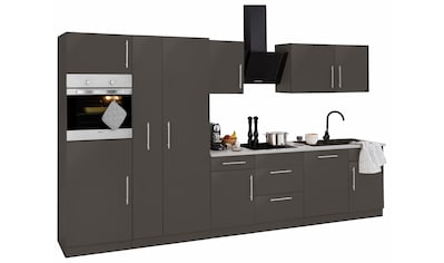 wiho Küchen Küchenzeile »Cali«, mit E-Geräten, Breite 360 cm mit Metallgriffen kaufen
