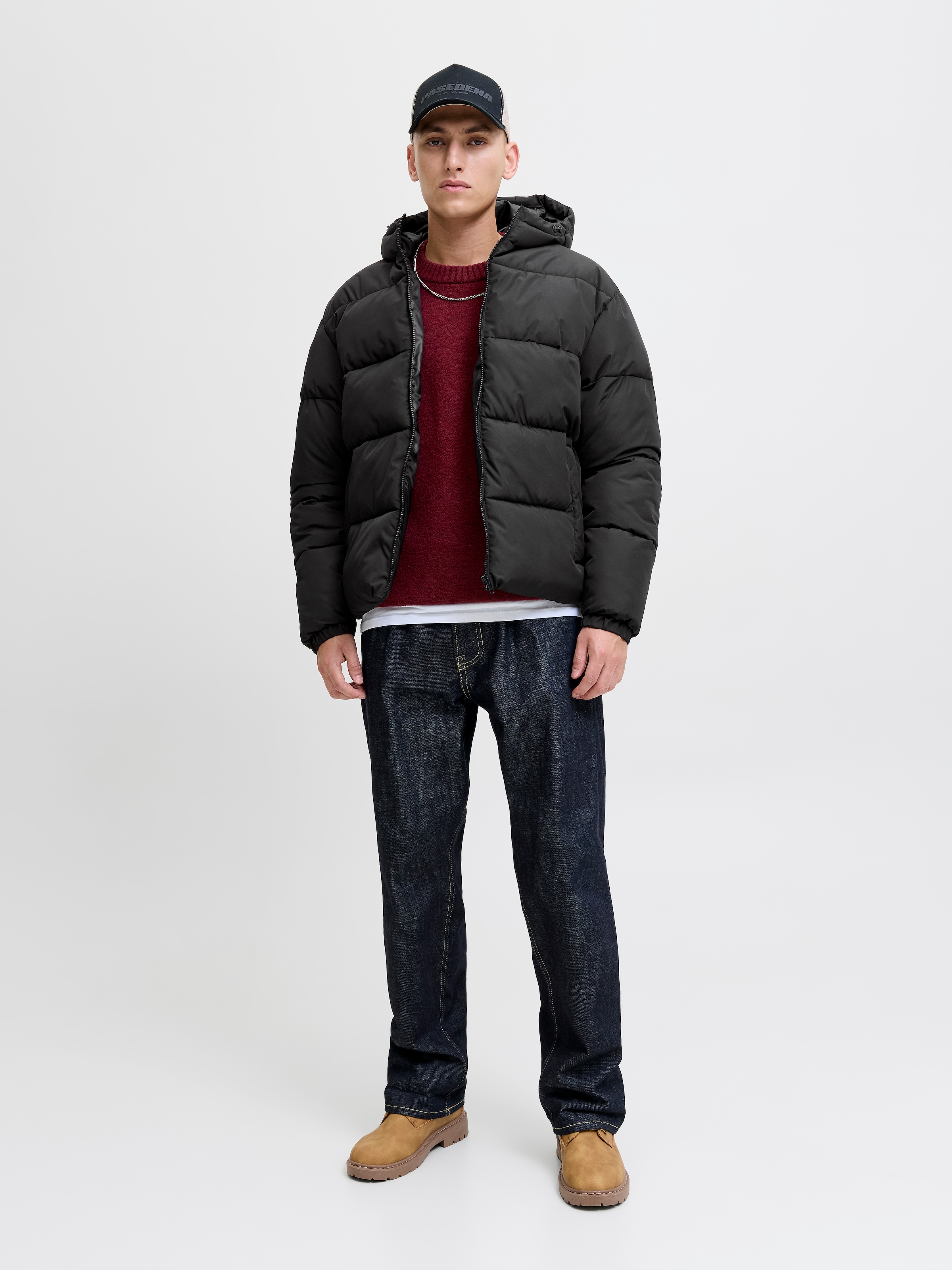 Jack & Jones Steppjacke »JJMAZE PUFFER HOOD« mit Kapuze