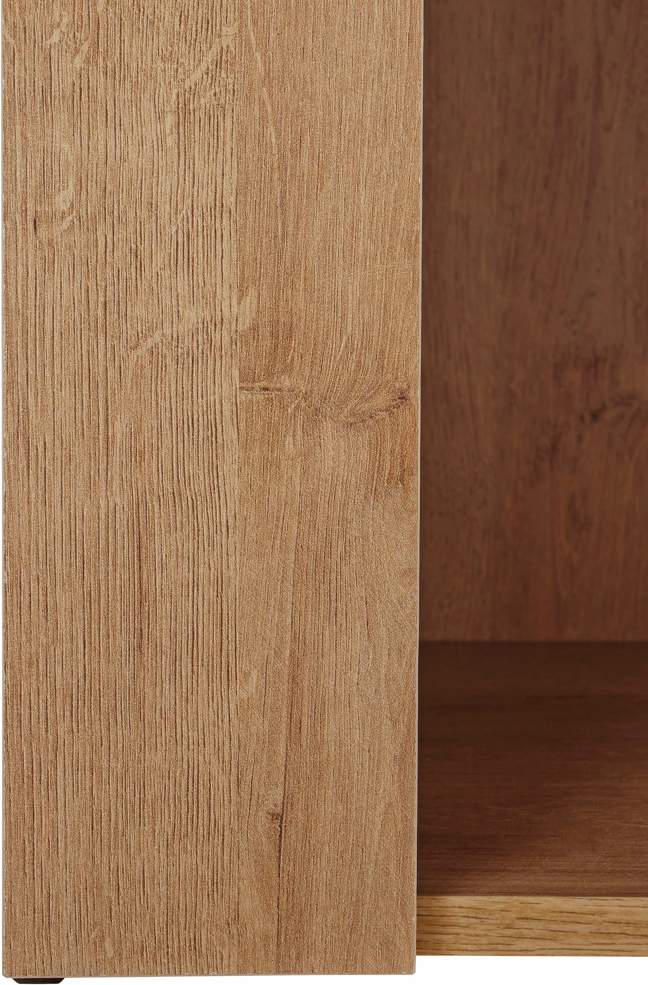 Home affaire Vitrine »Larona, zeitlose Glasvitirne, Hochschrank Höhe 145 cm«, Stauraumvitrine mit dekorativer Rahmenoptik