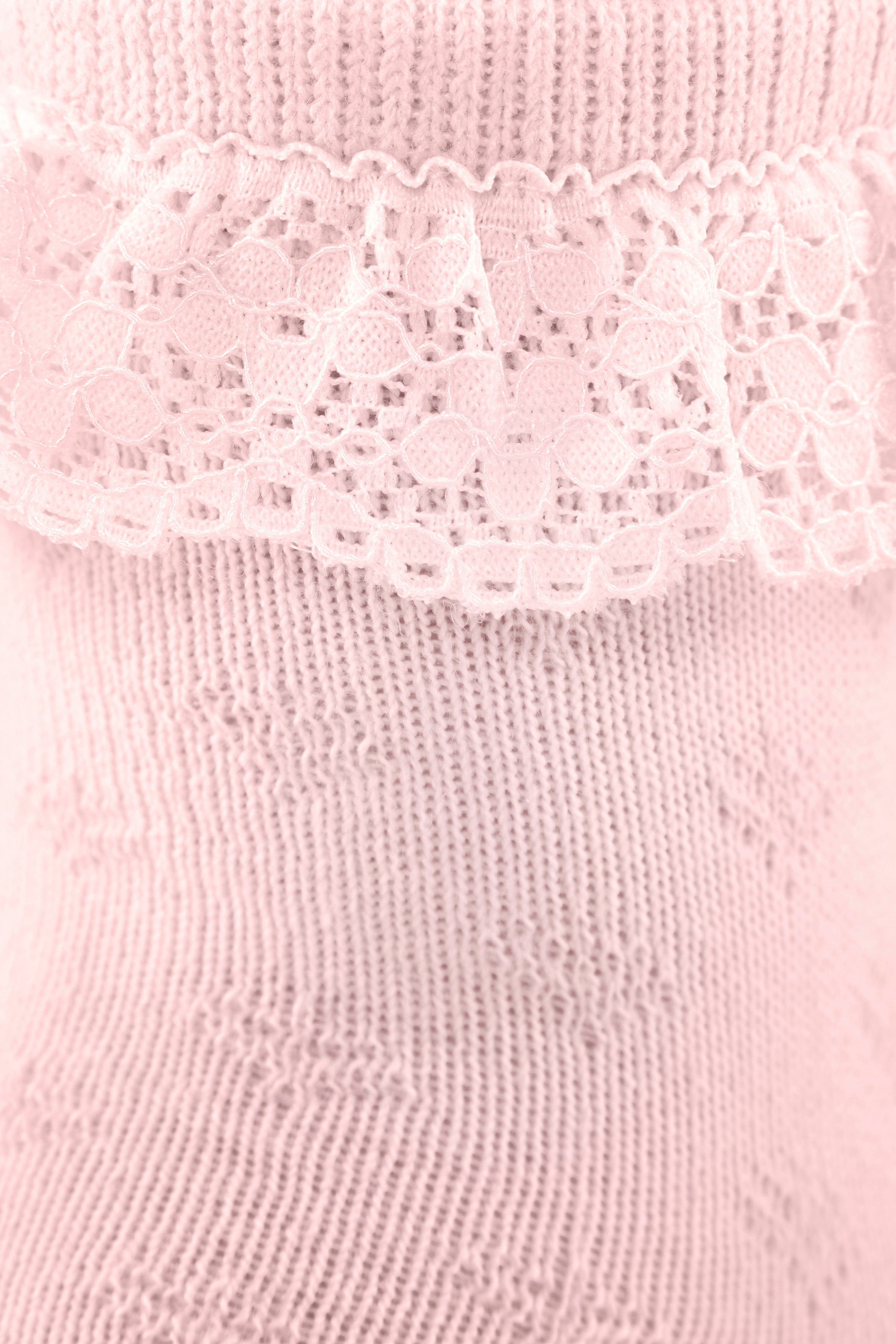 H.I.S Socken 3 Paar tlg. mit feinem Ajour Strickmuster und kleiner Rüsche