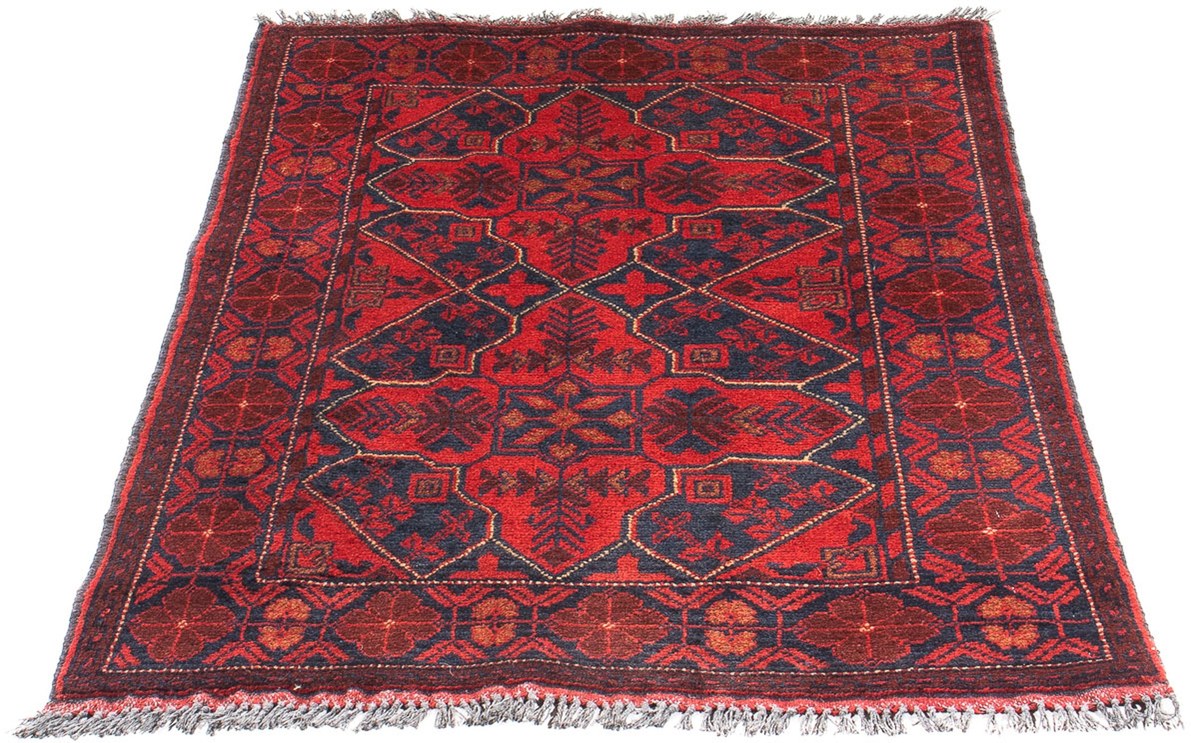 morgenland Orientteppich »Afghan - Kunduz - 125 x 78 cm - dunkelrot«, recht günstig online kaufen