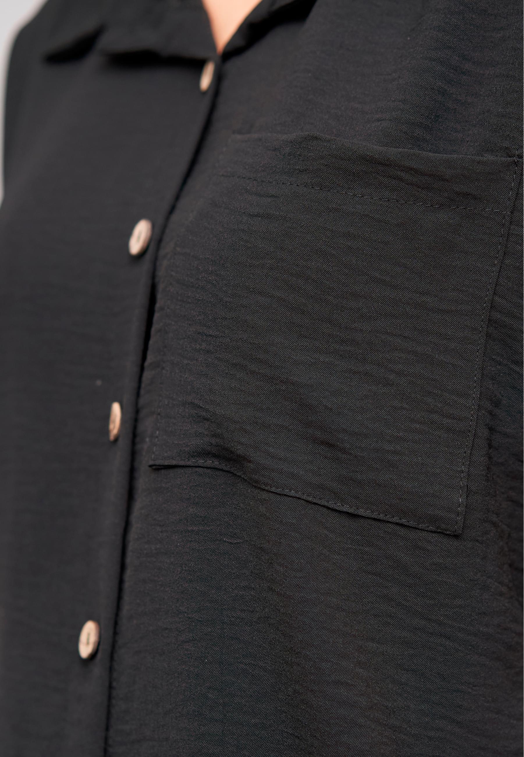 CLOUD 5IVE Kurzarmhemd »CLOUD 5IVE Musselin Kurzarm Hemd mit Knopfleiste und Brusttasche«