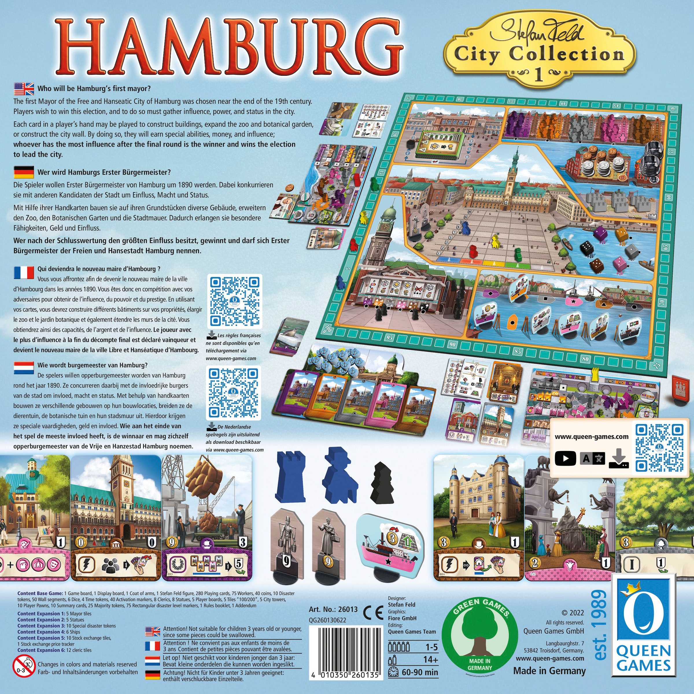 Queen Games Spiel »Hamburg Classic«, Made in Germany