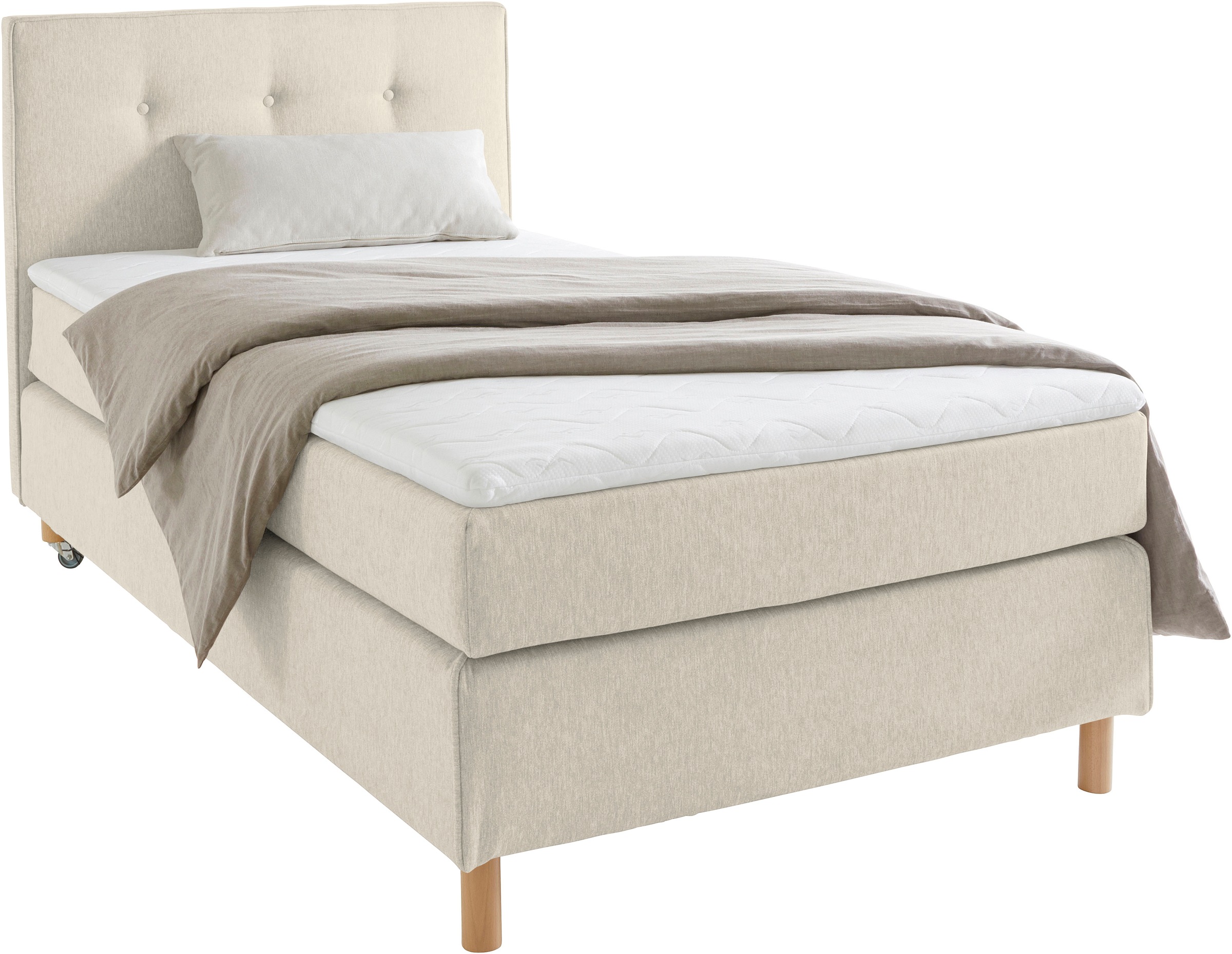 Home affaire Boxspringbett »Heimatblick 100x200cm beliebig erweiterbar zu D günstig online kaufen
