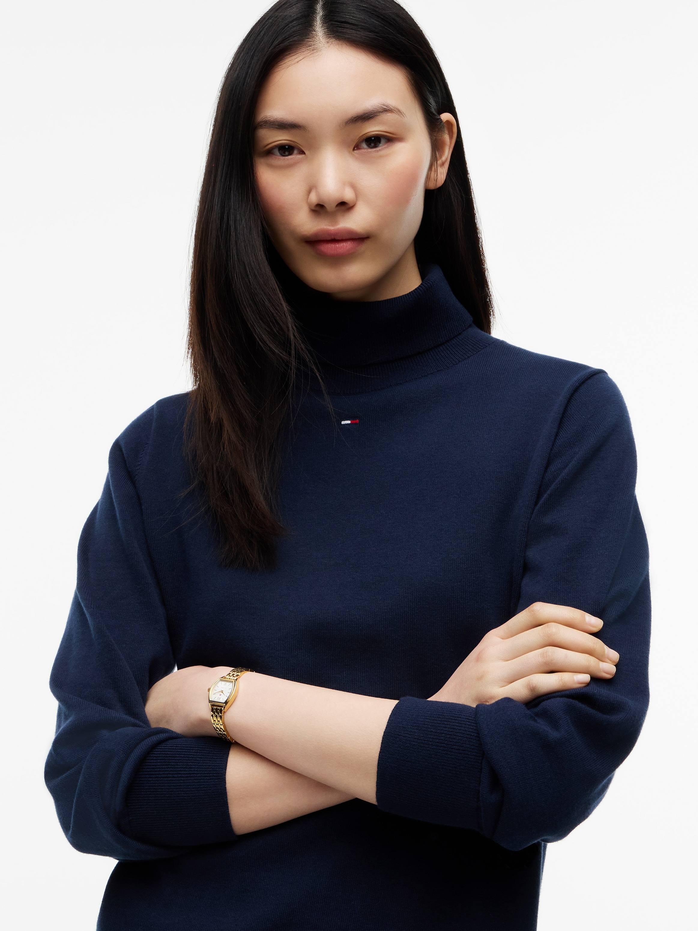 Tommy Jeans Sweatkleid »TJW ESS TURTLENECK SWEATER DRESS« Baumwolle