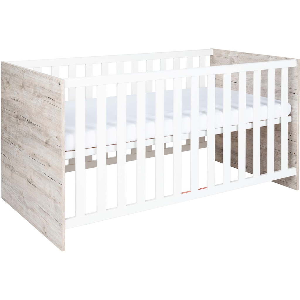 Lüttenhütt Babyzimmer-Komplettset »Rieke«, (Set, 4 St., Kinderbett, Regal, Schrank, Wickelkommode)