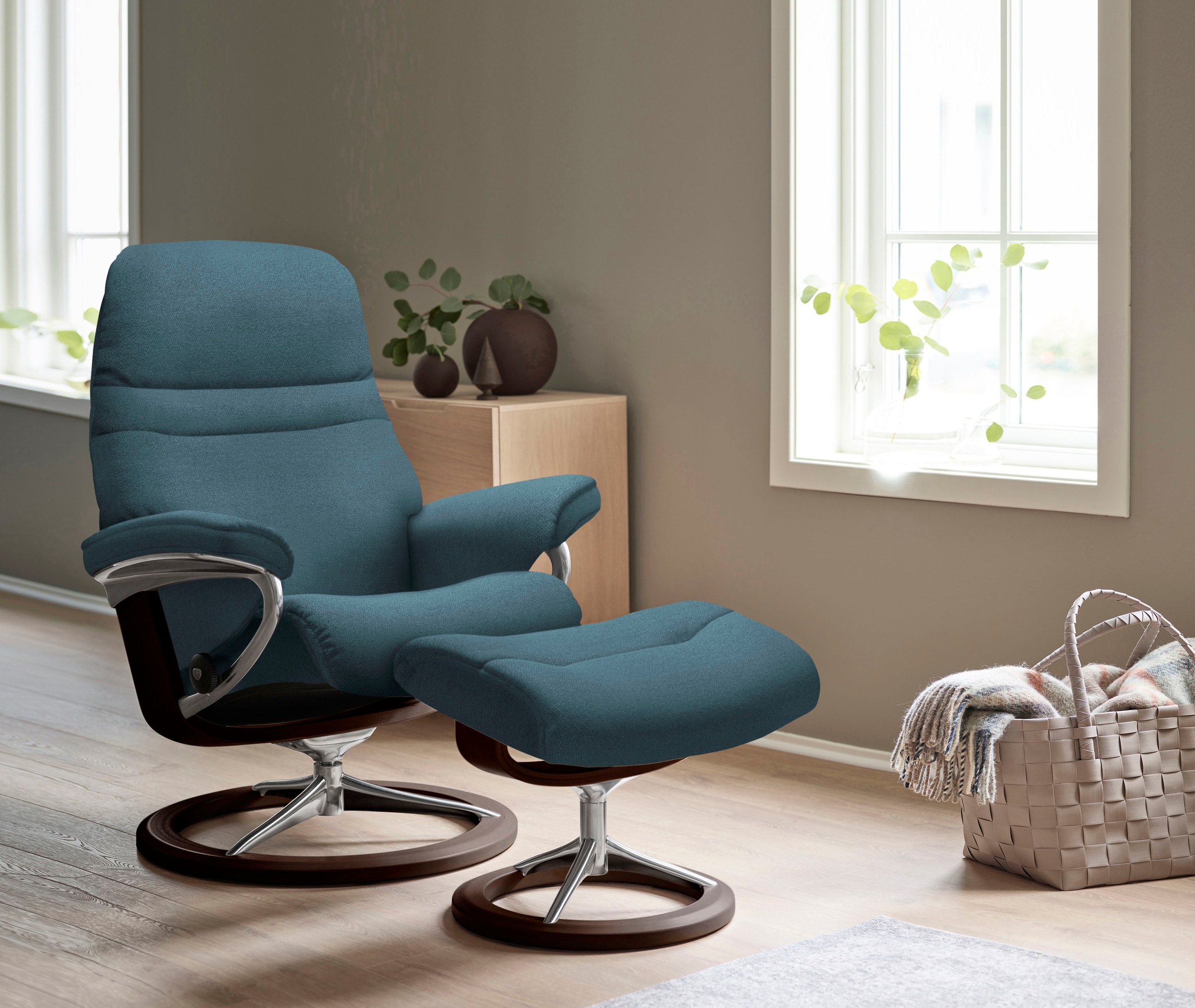 Stressless® Relaxsessel »Sunrise«, mit Signature Base, Größe M, Gestell Braun